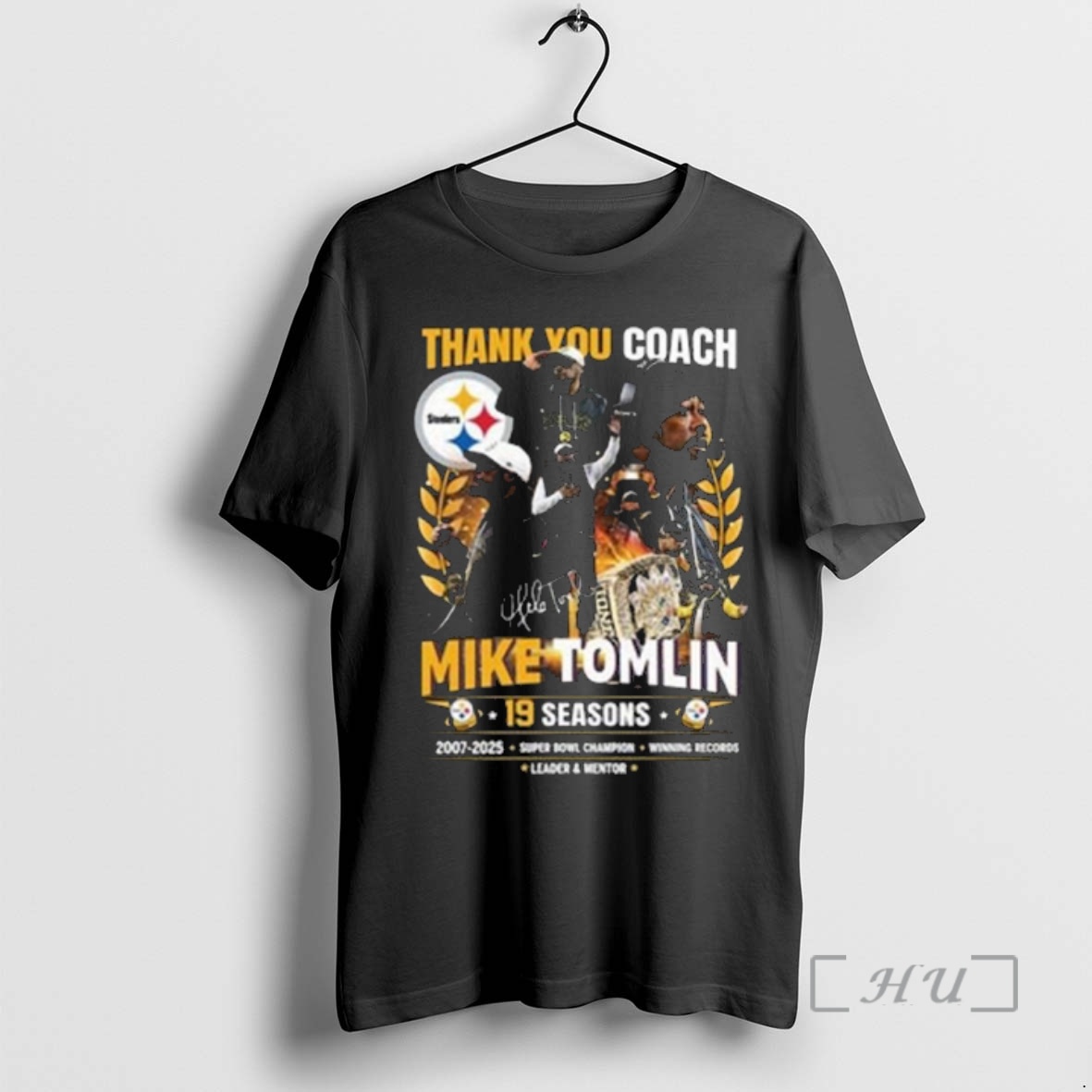 Officials Thank You Coach Mike Tomlin 19 Seasons 2007 2025 Premium T Shirts Sweater Hoodie