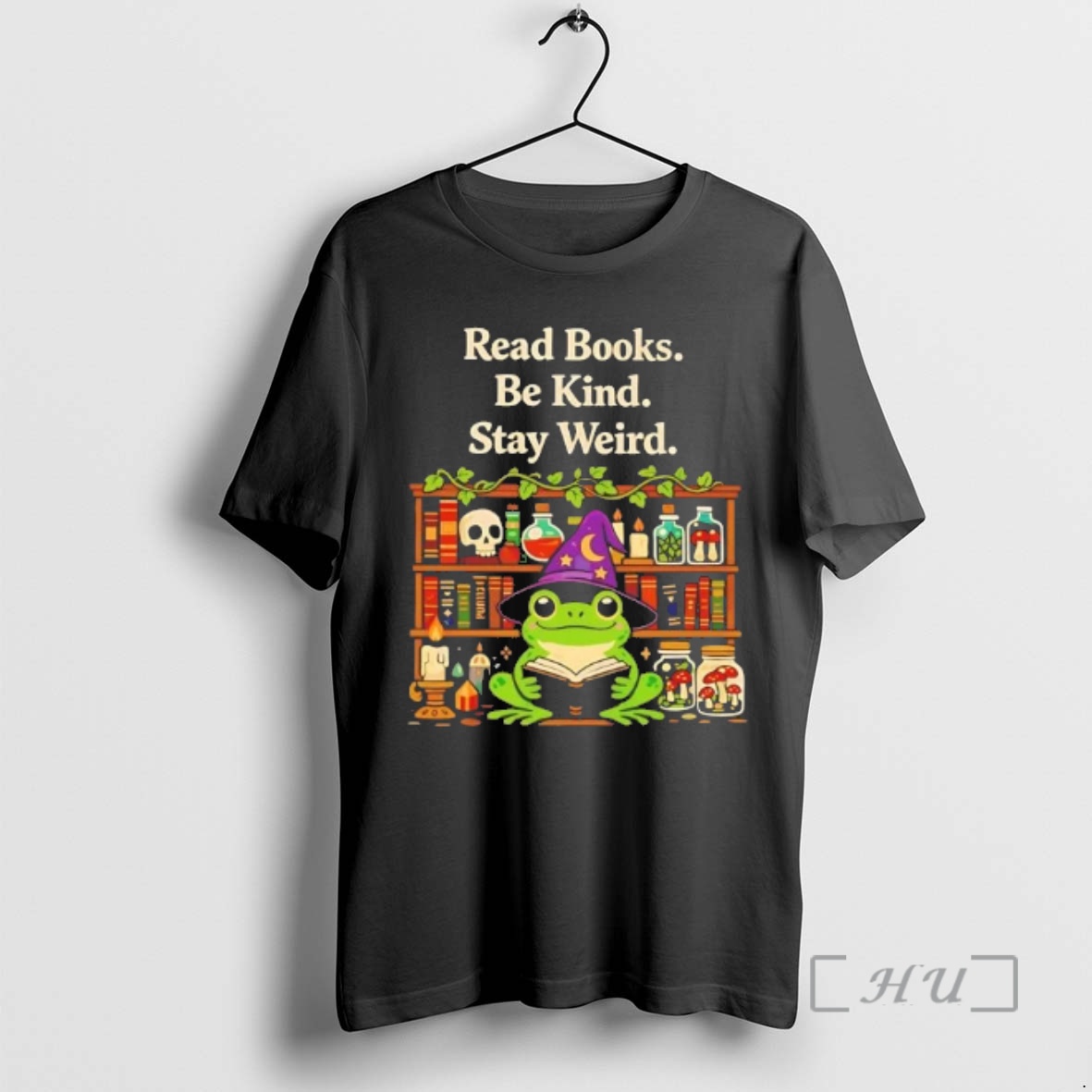 Officials Wizard Frog Read Books Be Kind Stay Weird Premium T Shirts Sweater Hoodie
