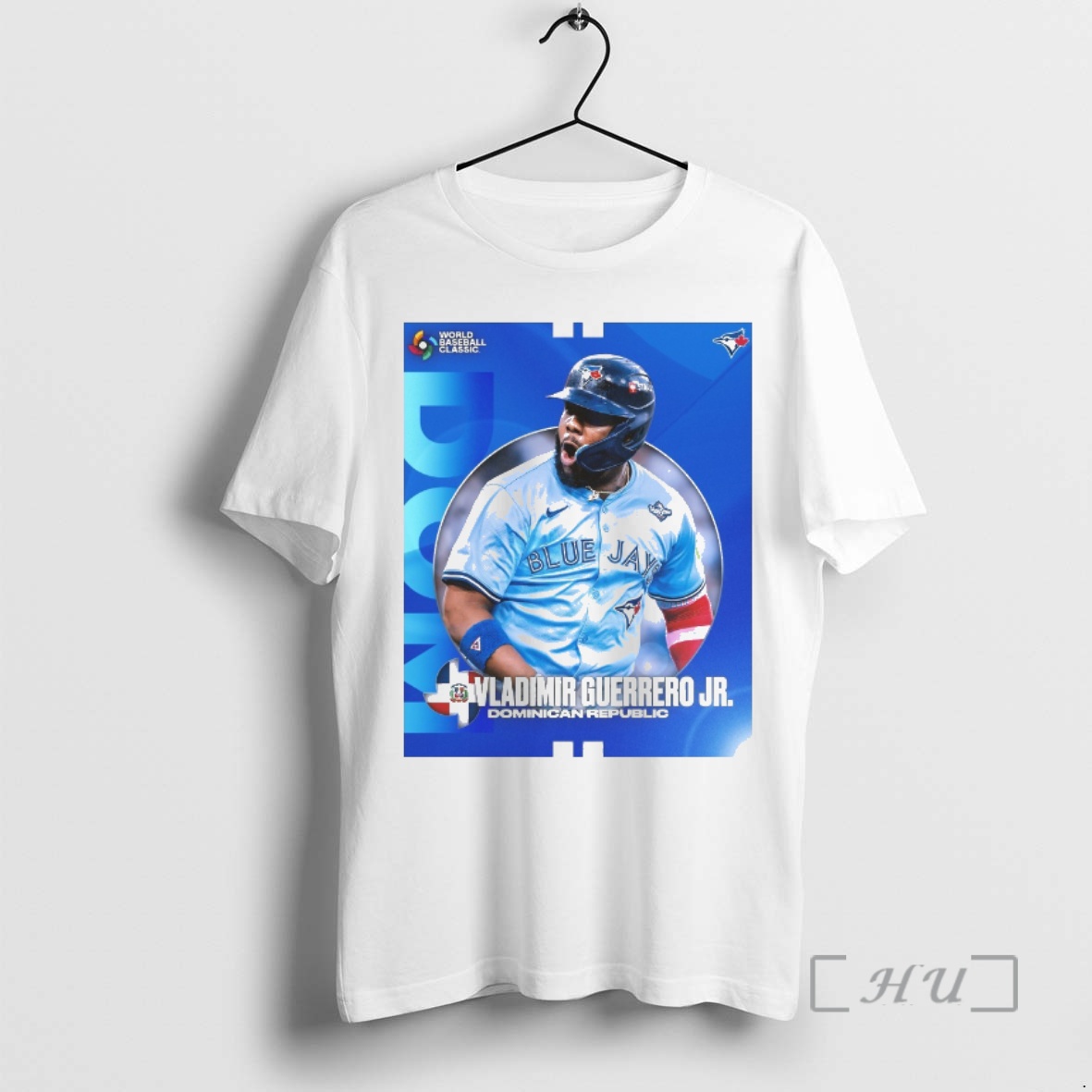 Officials Zryq1ba7 Toronto Blue Jays Vladimir Guerrero Jr Dominican Republic World Baseball Classic Premium T Shirts Sweater Hoodie