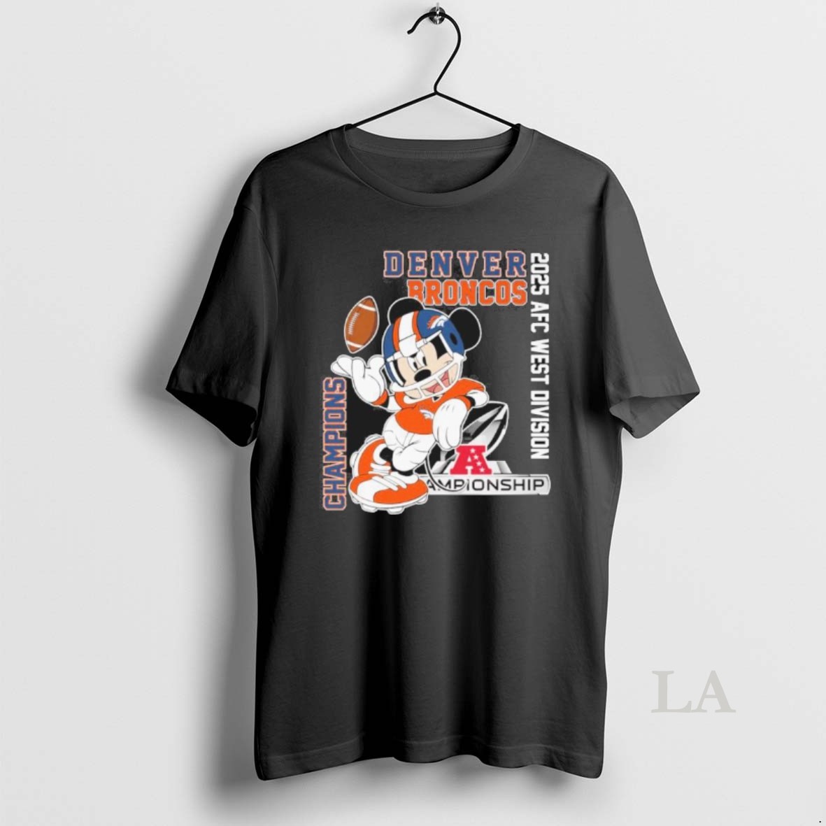 Original Mickey Mouse X Denver Broncos Afc West Division Champions Shirt