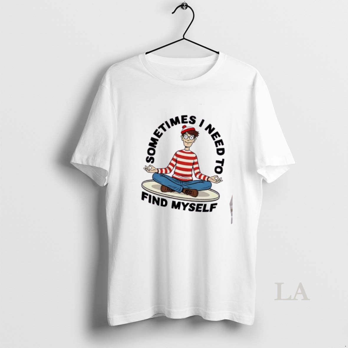 Original Wheres Wally Sometimes I Need To Find Myself Caricature Shirt