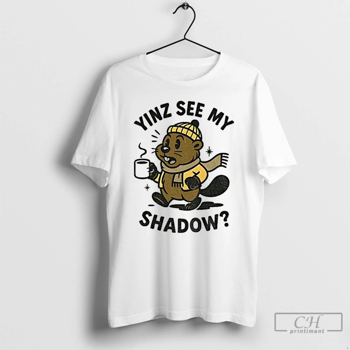 Premium Yinz See My Shadow Pittsburgh Groundhog Day T Shirts Sweater Hoodie