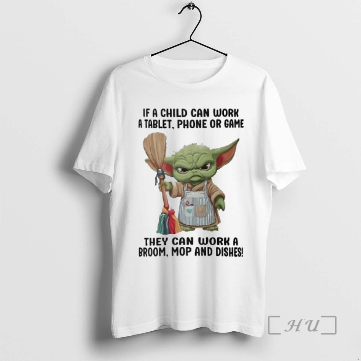 Trending Baby Yoda If A Child Can Work A Tablet Phone Or Game Premium T Shirts Sweater Hoodie