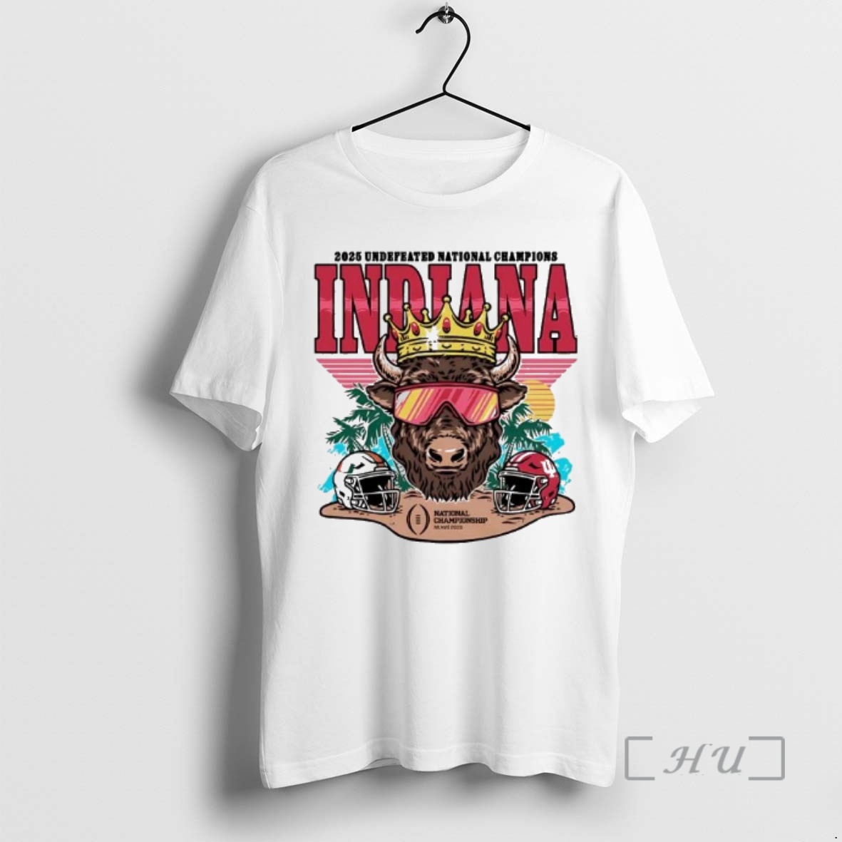 Trending Indiana Hoosiers 2025 Cfp National Champs Bison Crown Premium T Shirts Sweater Hoodie