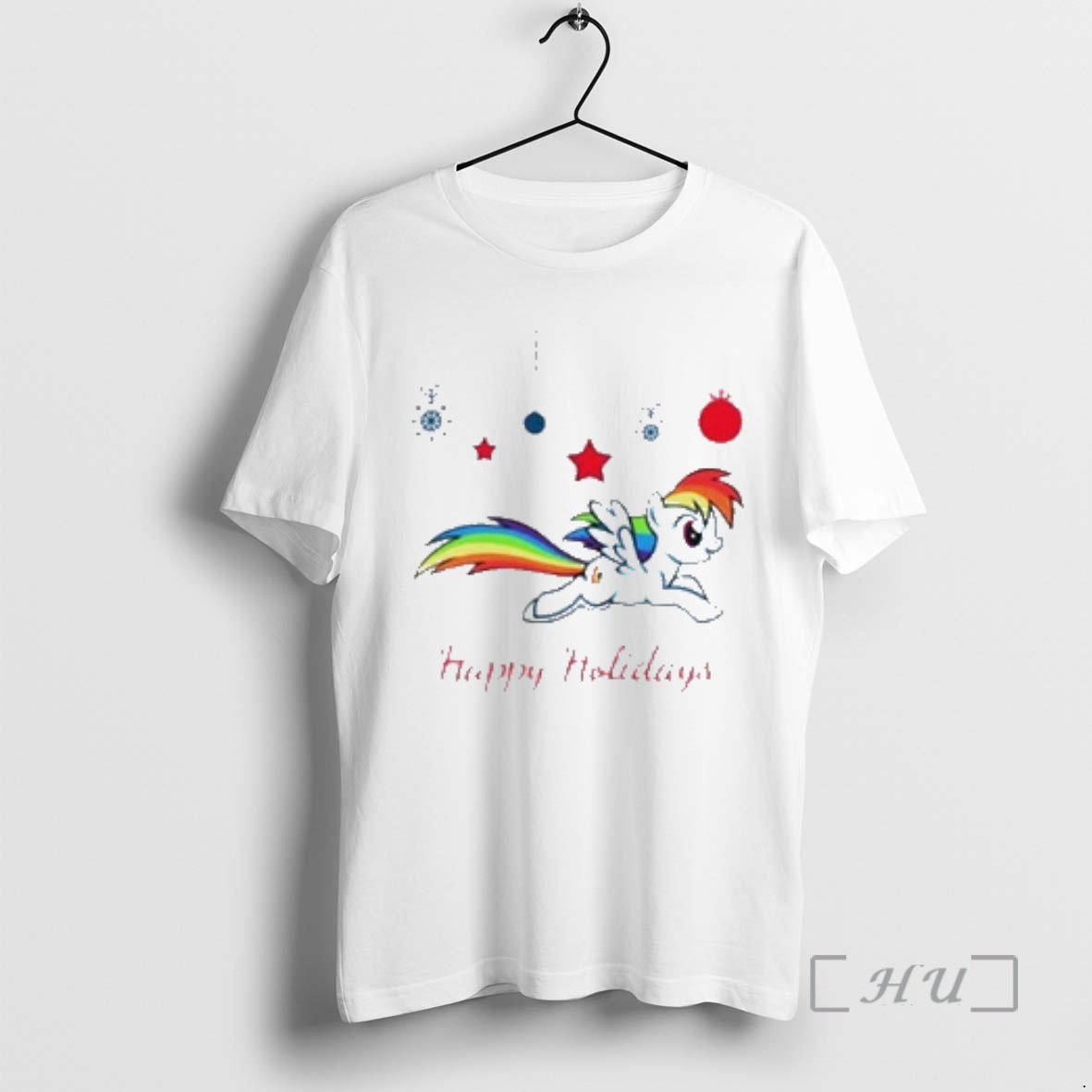 Trending My Little Pony Rainbow Dash Happy Holidays Premium T Shirts Sweater Hoodie