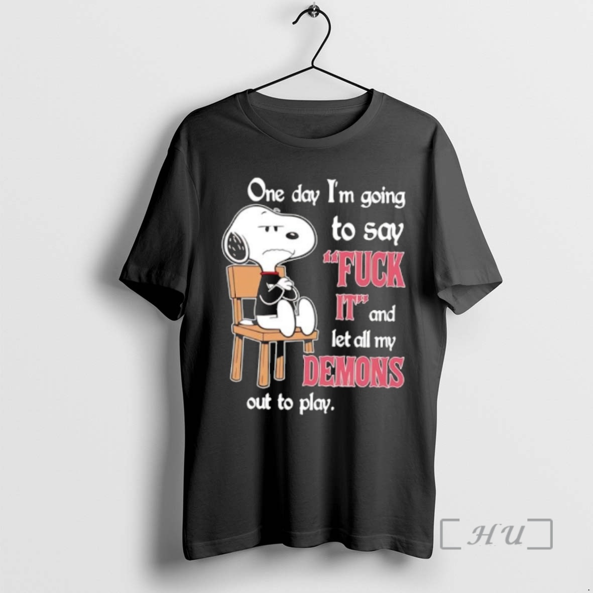 Trending Snoopy One Day Im Going To Say Fuck It And Let All My Demons Out To Play Premium T Shirts Sweater Hoodie