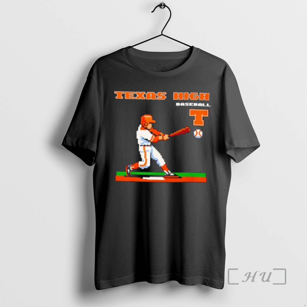 Trending Texas Longhorns Baseball Player 8 Bit Premium T Shirts Sweater Hoodie