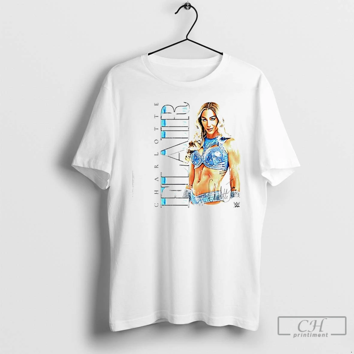 Classic Charlotte Flair Vintage Signature T Shirts Sweater Hoodie