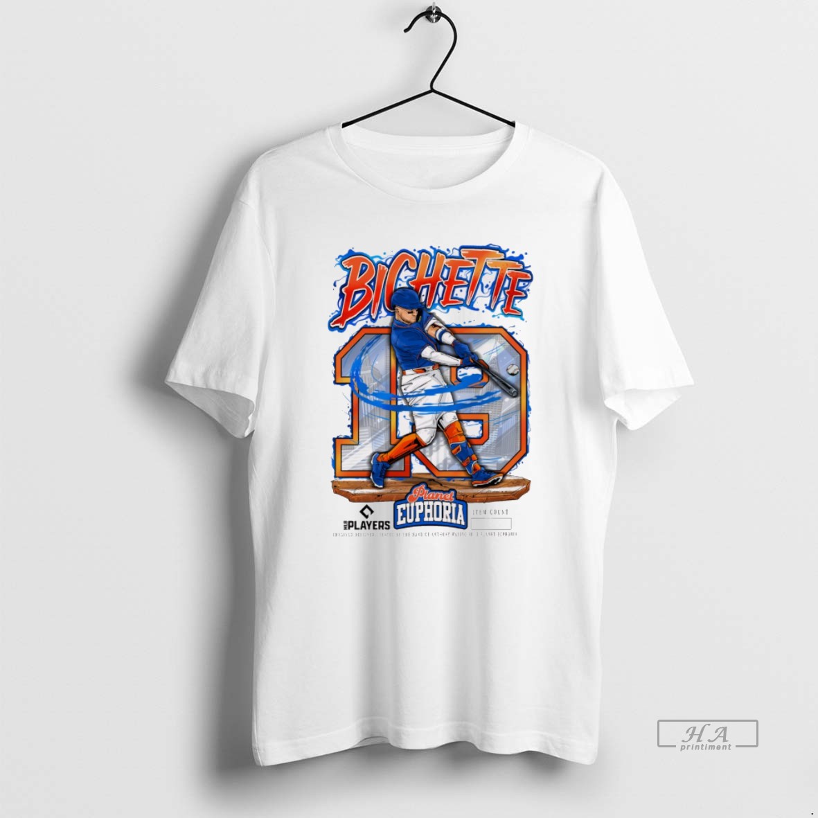 Official Bo Bichette New York Mets Mlb 2026 Planet Euphoria Art T Shirt