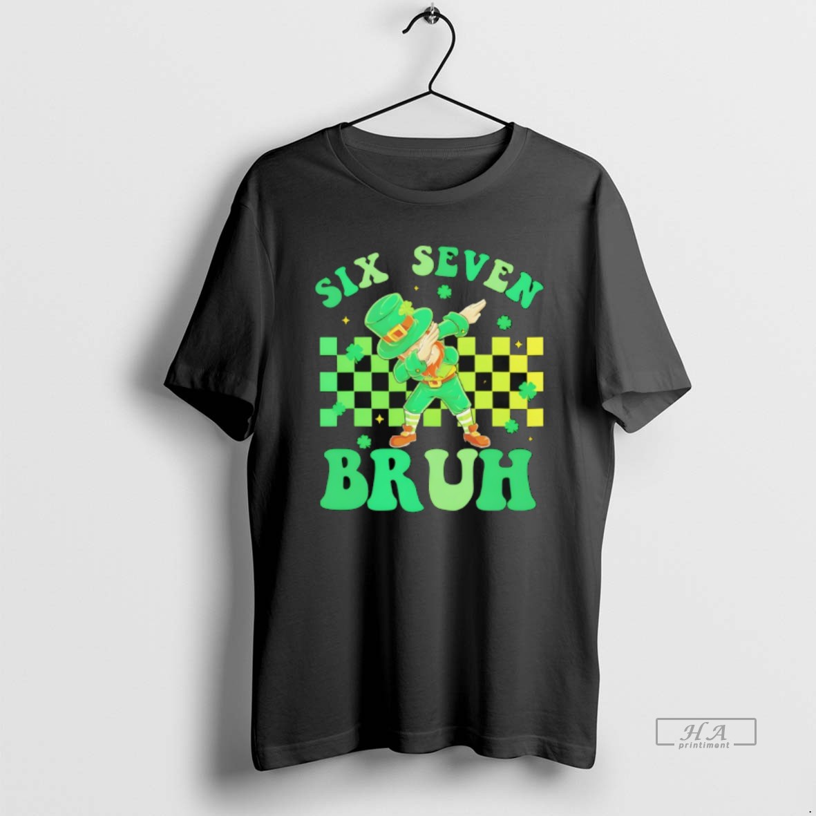 Official Yflgxpj8 Six Seven Bruh St Patricks Day 6 7 Meme 67 T Shirt
