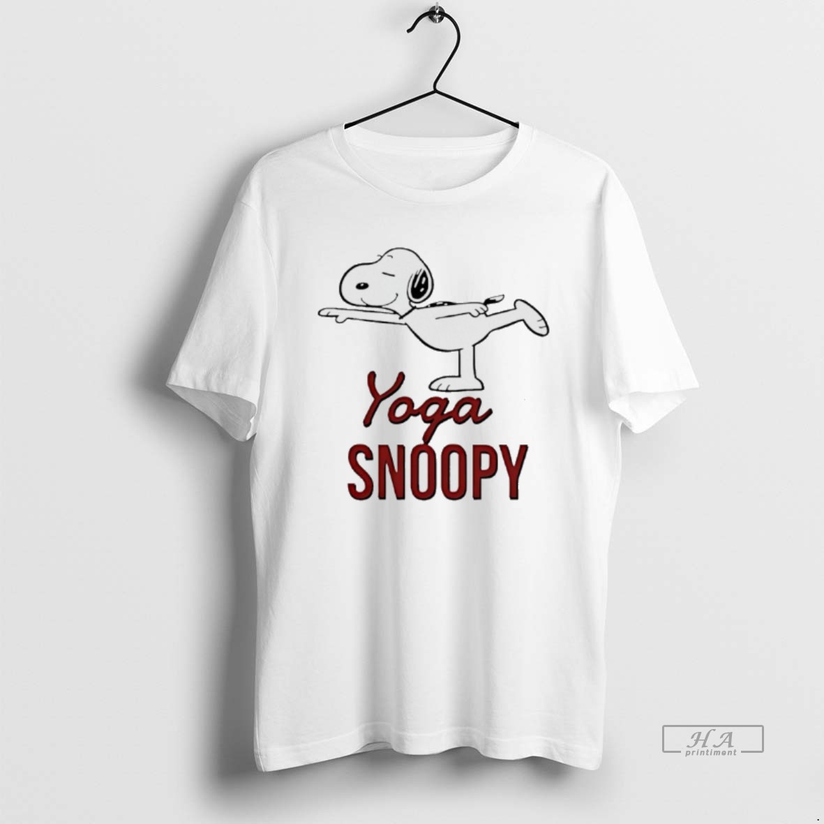 Official Yoga Snoopy Warrior Pose T Shirt