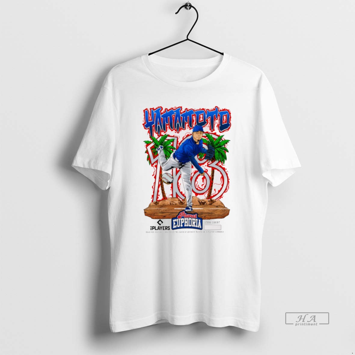 Official Yoshinobu Yamamoto Los Angeles Dodgers Mlb 2026 Planet Euphoria Art T Shirt