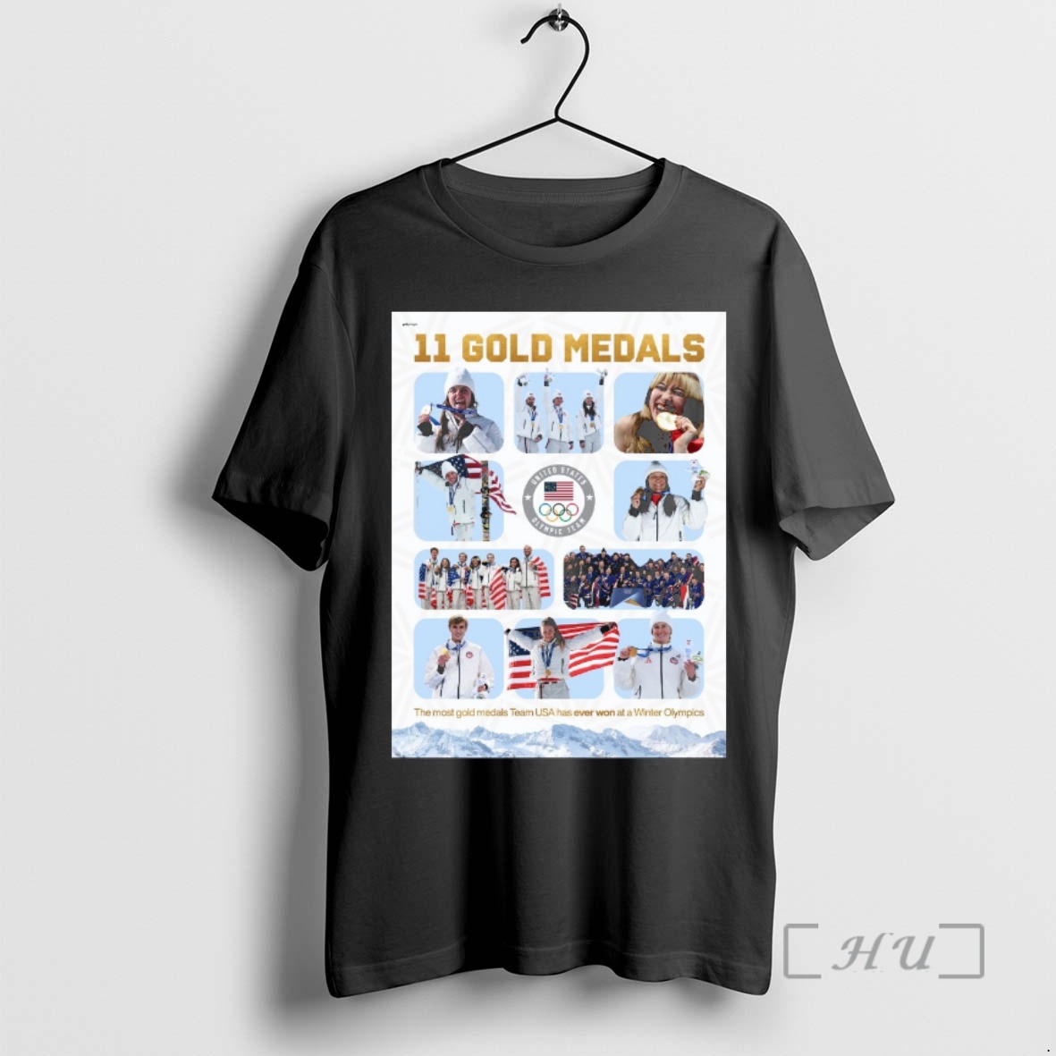 Officials 11 Gold Medals The Most Gold Medals Team Usa Has Ever Won At A Winter Olympics 2026 Premium T Shirts Sweater Hoodie