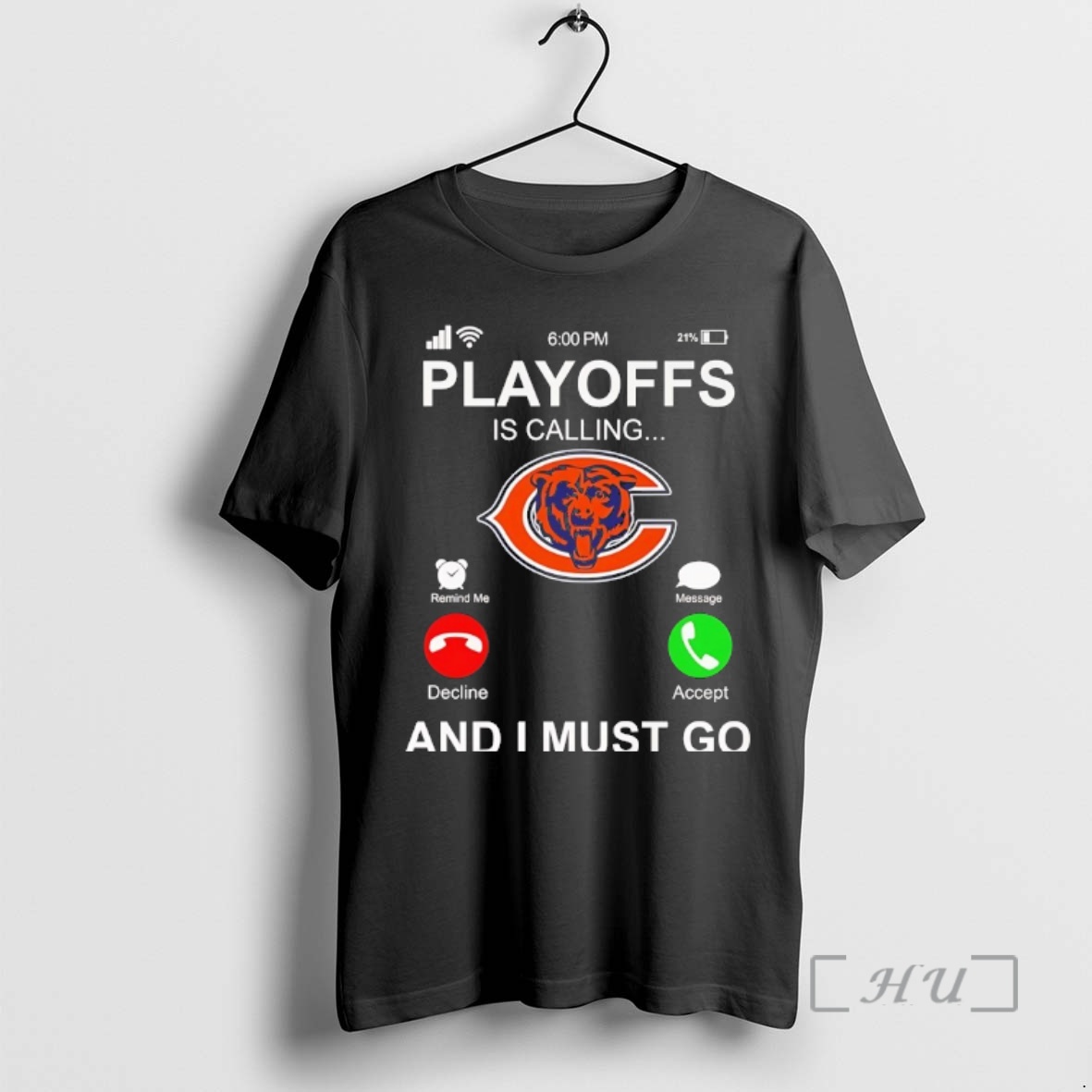 Officials Chicago Bears Playoffs Is Calling And I Must Go Premium T Shirts Sweater Hoodie