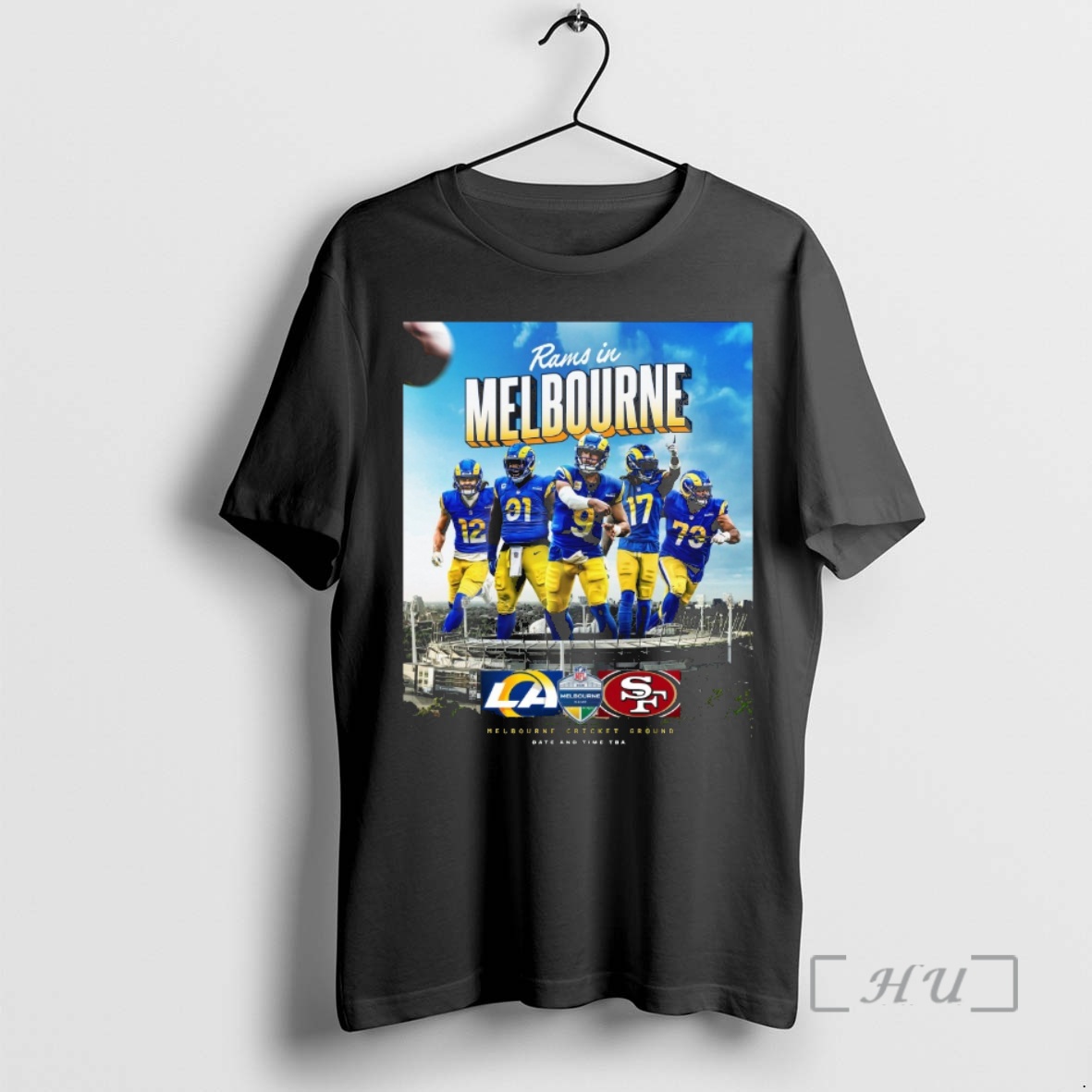 Officials Rams Is Melbourne Los Angeles Vs San Francisco Melbourne Cricket Ground Premium T Shirts Sweater Hoodie