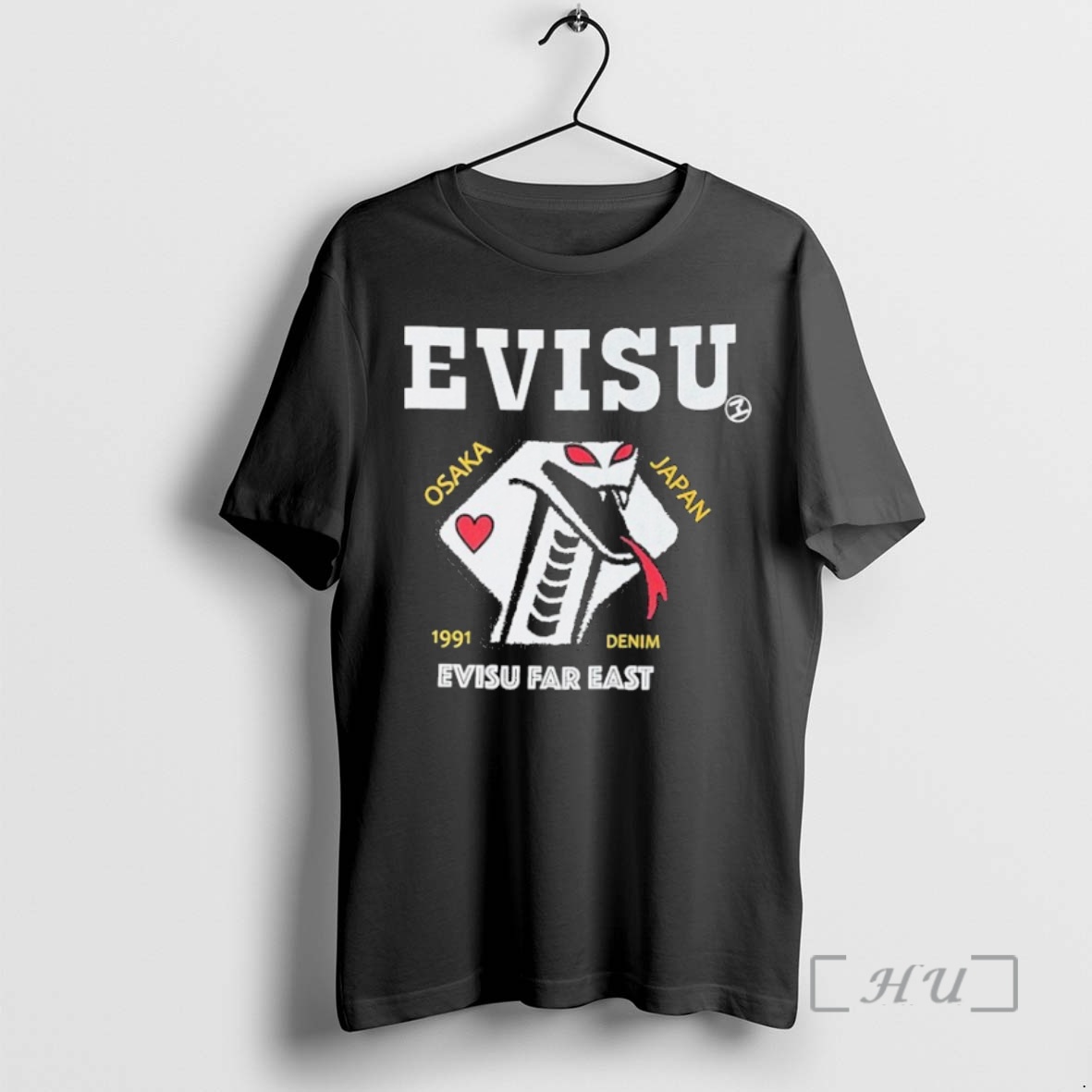 Officials Snake And Poker Evisu Denim Evisu Far East Osaka Japan 1991 Premium T Shirts Sweater Hoodie