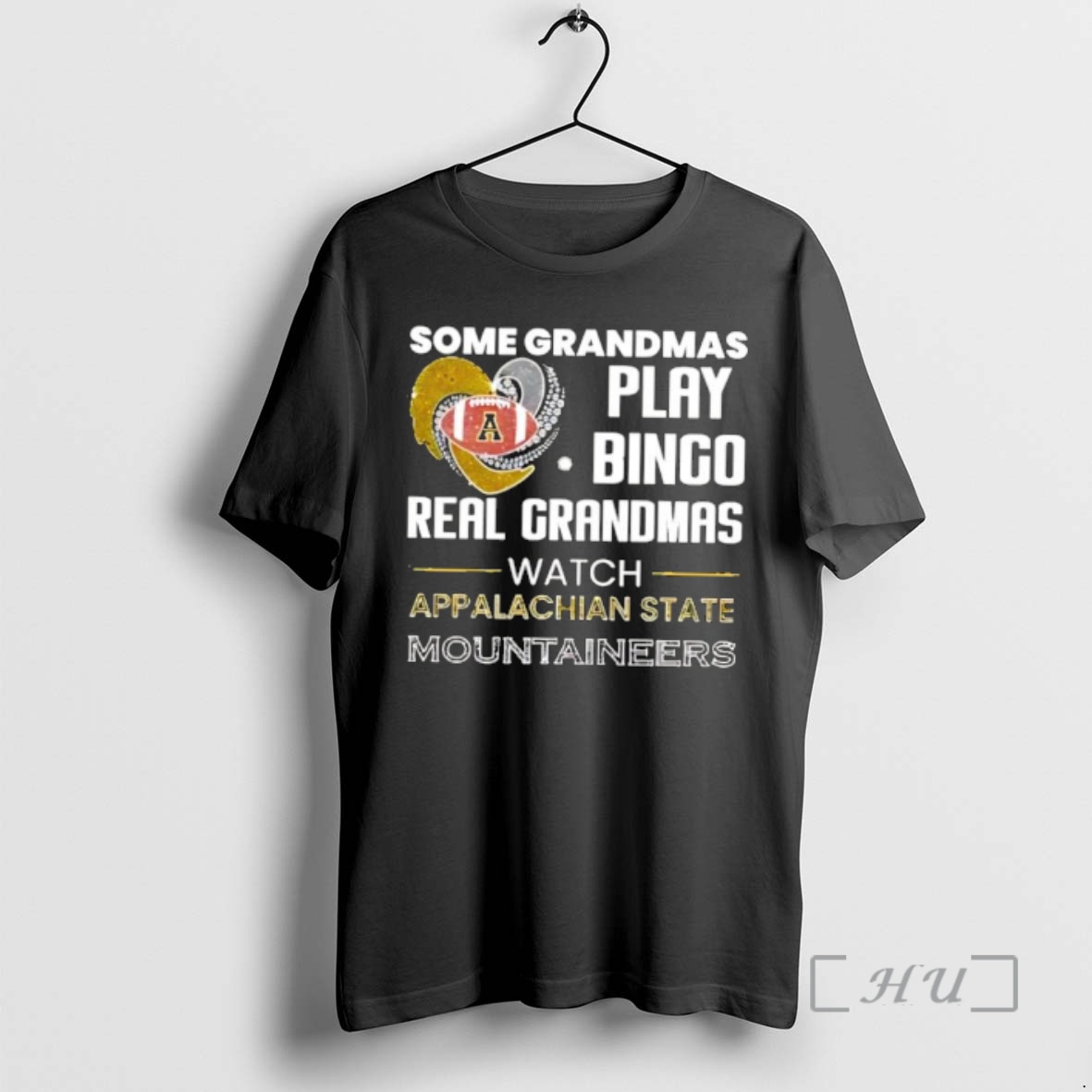Officials Some Grandmas Play Bingo Real Grandmas Watch Appalachian State Mountaineers Premium T Shirts Sweater Hoodie
