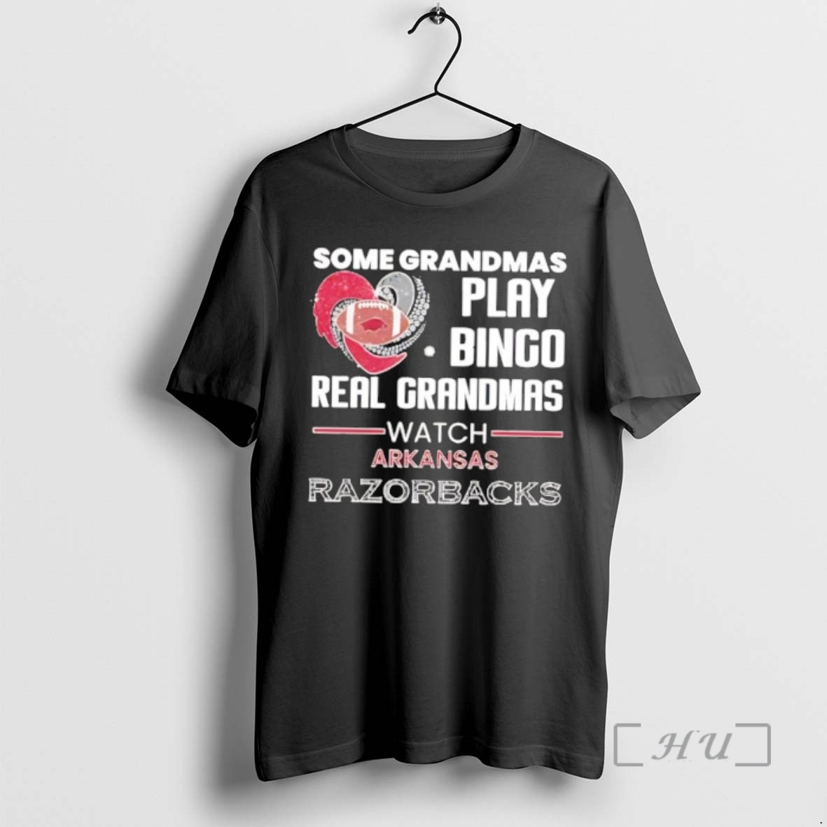 Officials Some Grandmas Play Bingo Real Grandmas Watch Arkansas Razorbacks Premium T Shirts Sweater Hoodie