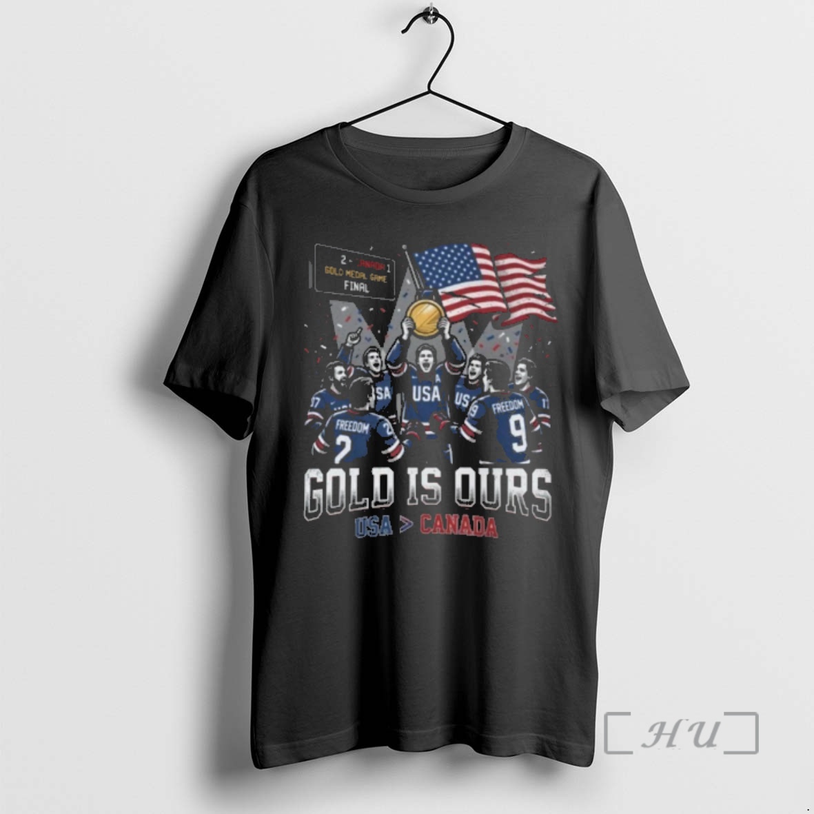 Officials Usa 2 Canada 1 Gold Medal Game Final Gold Is Ours Premium T Shirts Sweater Hoodie