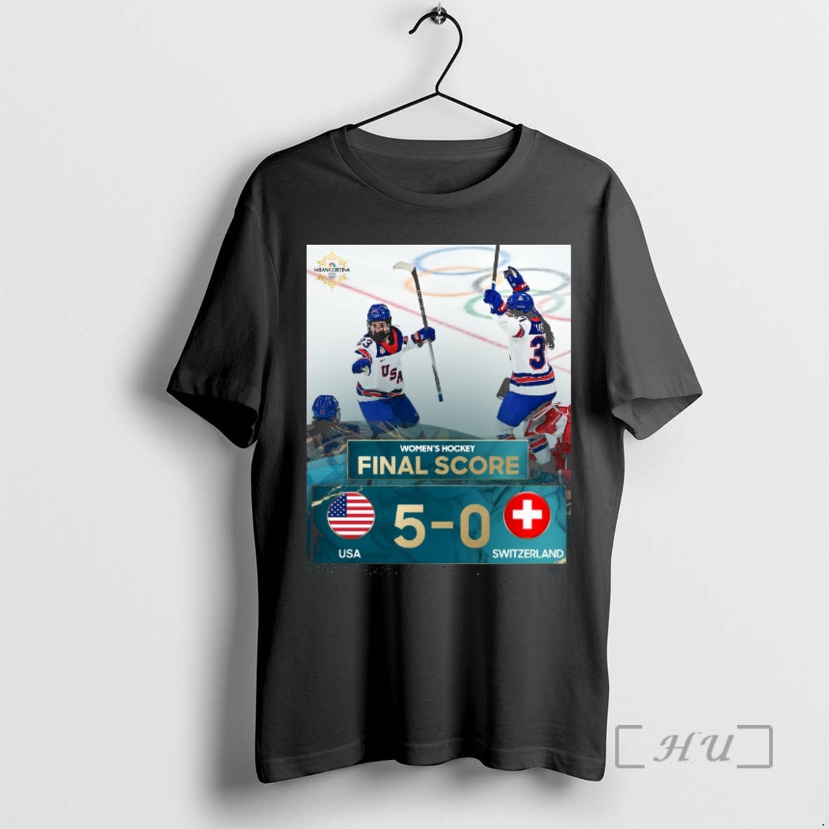 Officials Womens Hockey Final Score Usa 5 0 Switzerland Winter Olympics Premium T Shirts Sweater Hoodie