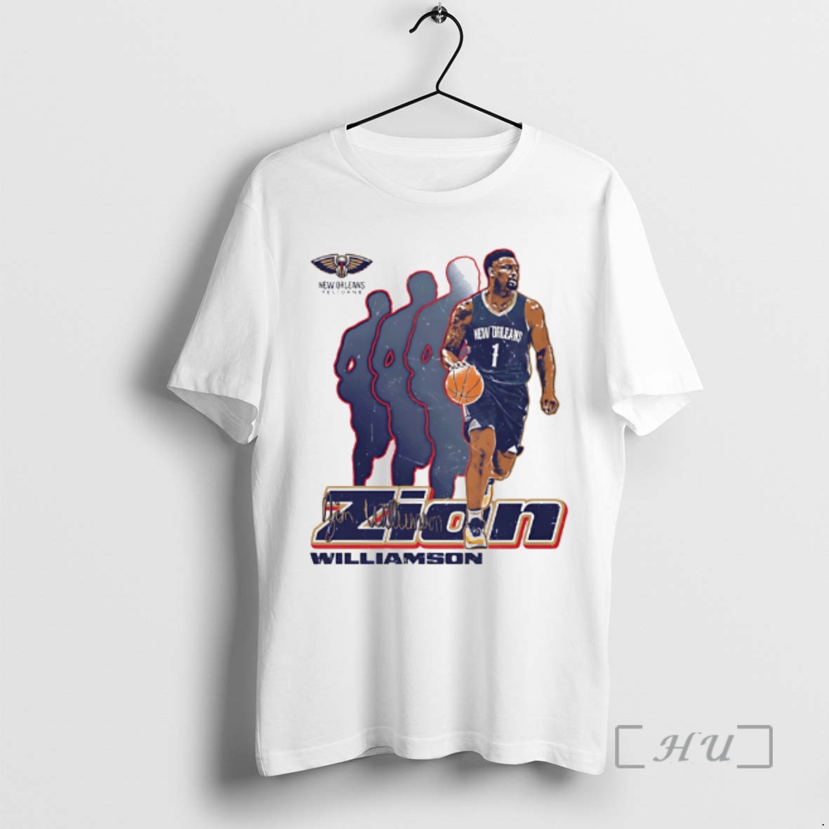 Officials Zion Williamson New Orleans Pelicans Retro Signature Premium T Shirts Sweater Hoodie