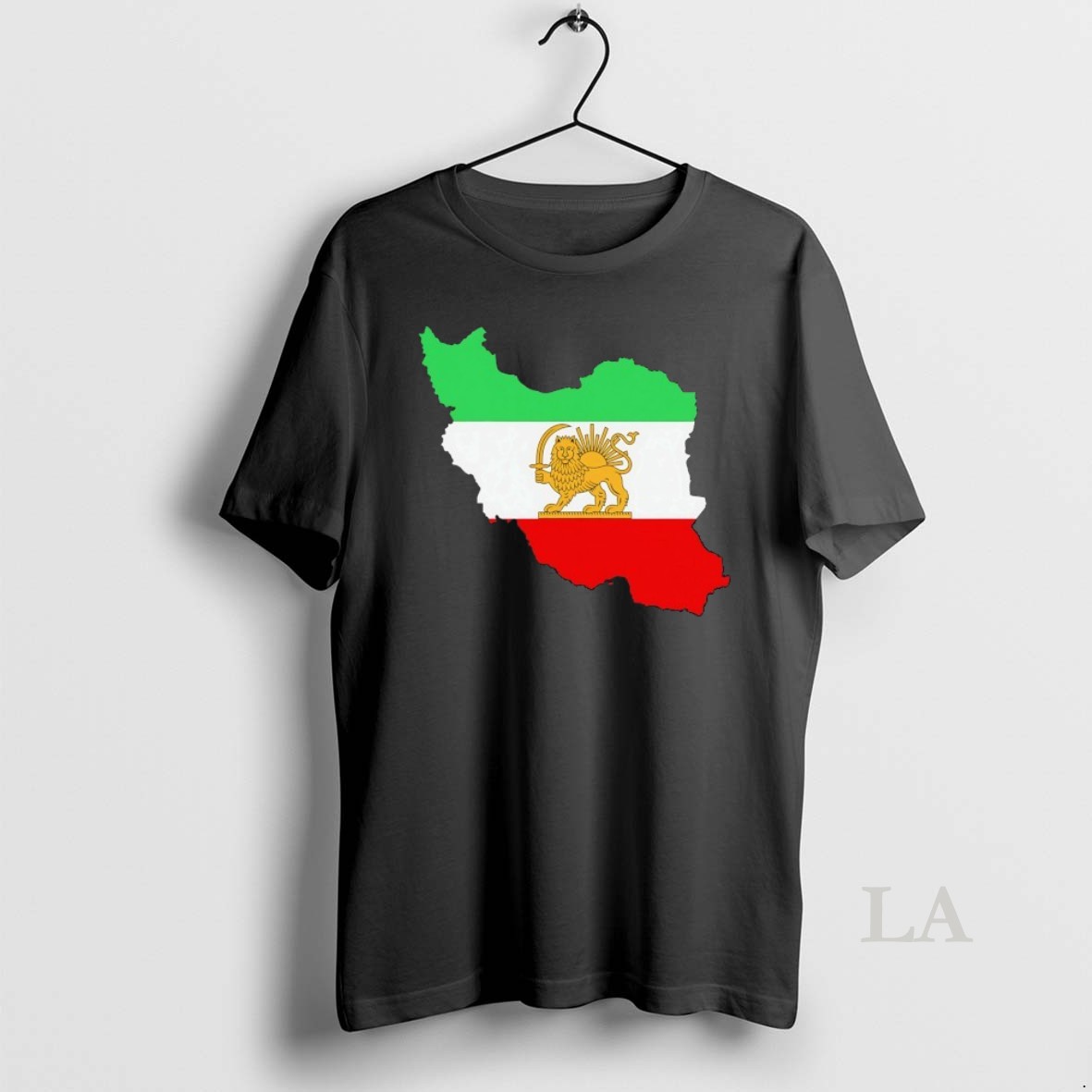 Original Iran Map Lion And Sun Persian Heritage Logo Shirt