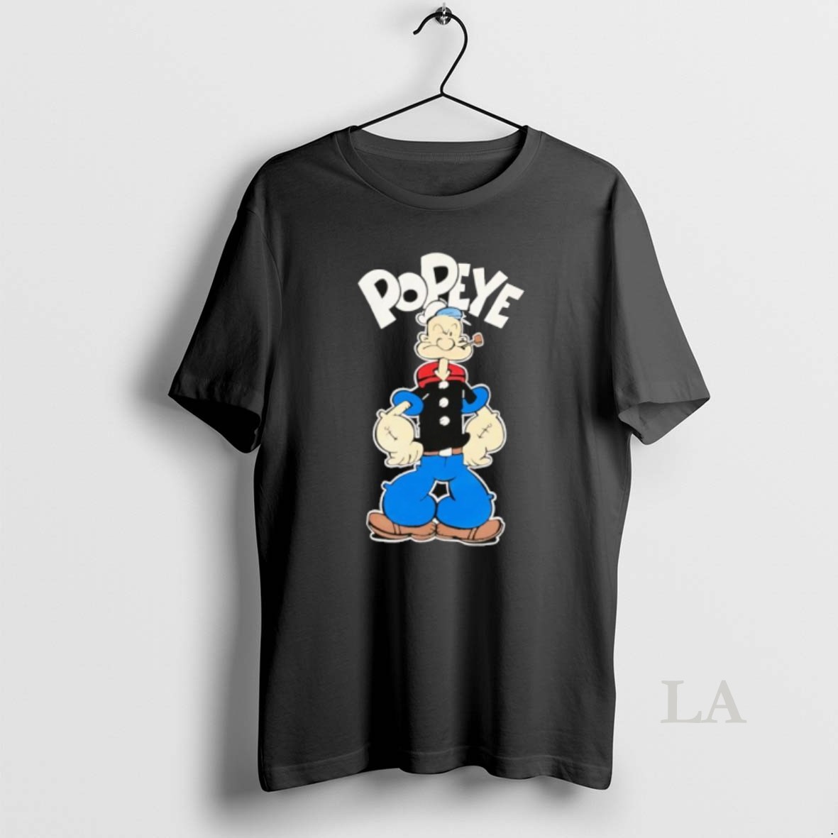 Original Popeye The Sailor Man Anchor Tattoos Pipe Shirt