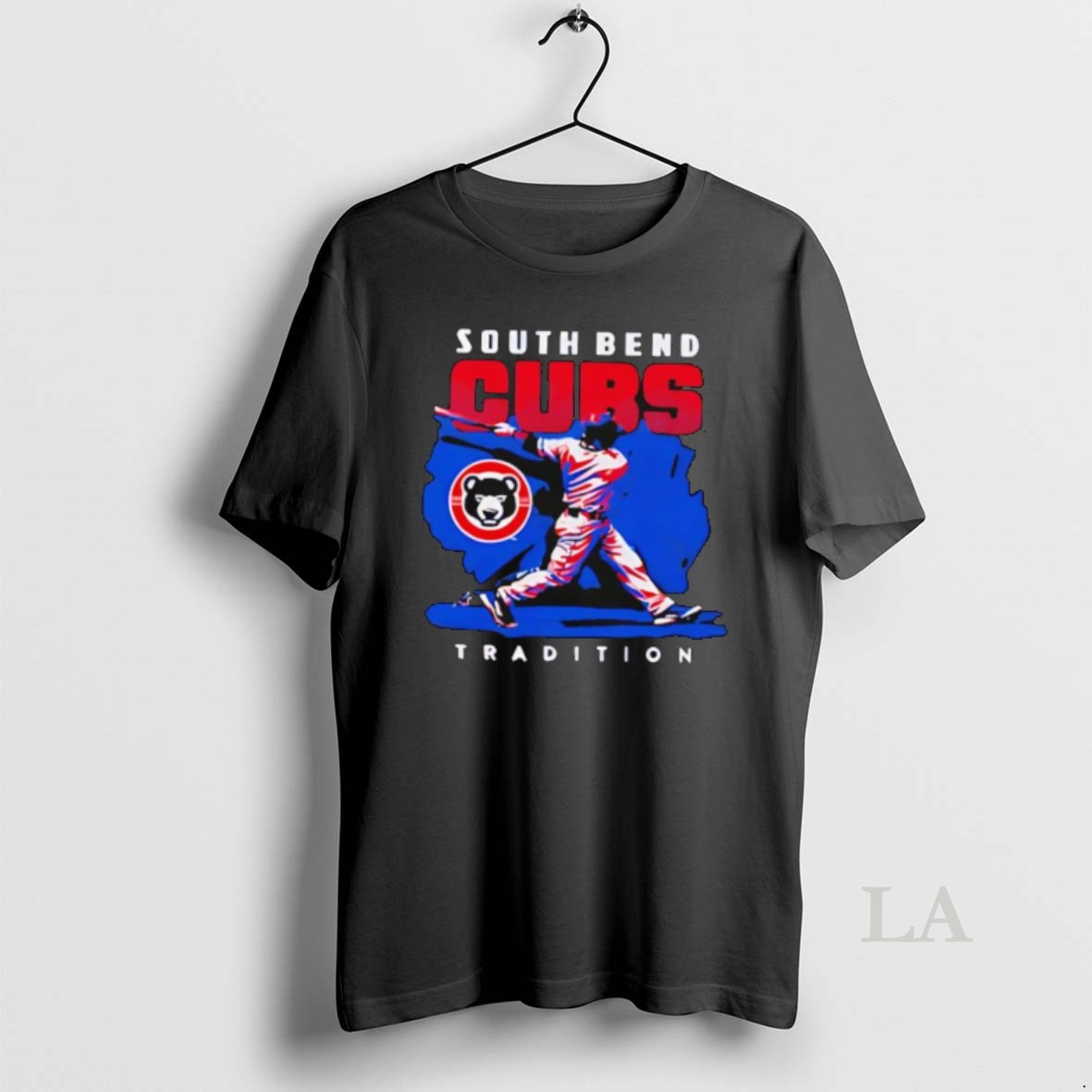 Original South Bend Cubs Tradition Baseball Player Bear Logo Shirt