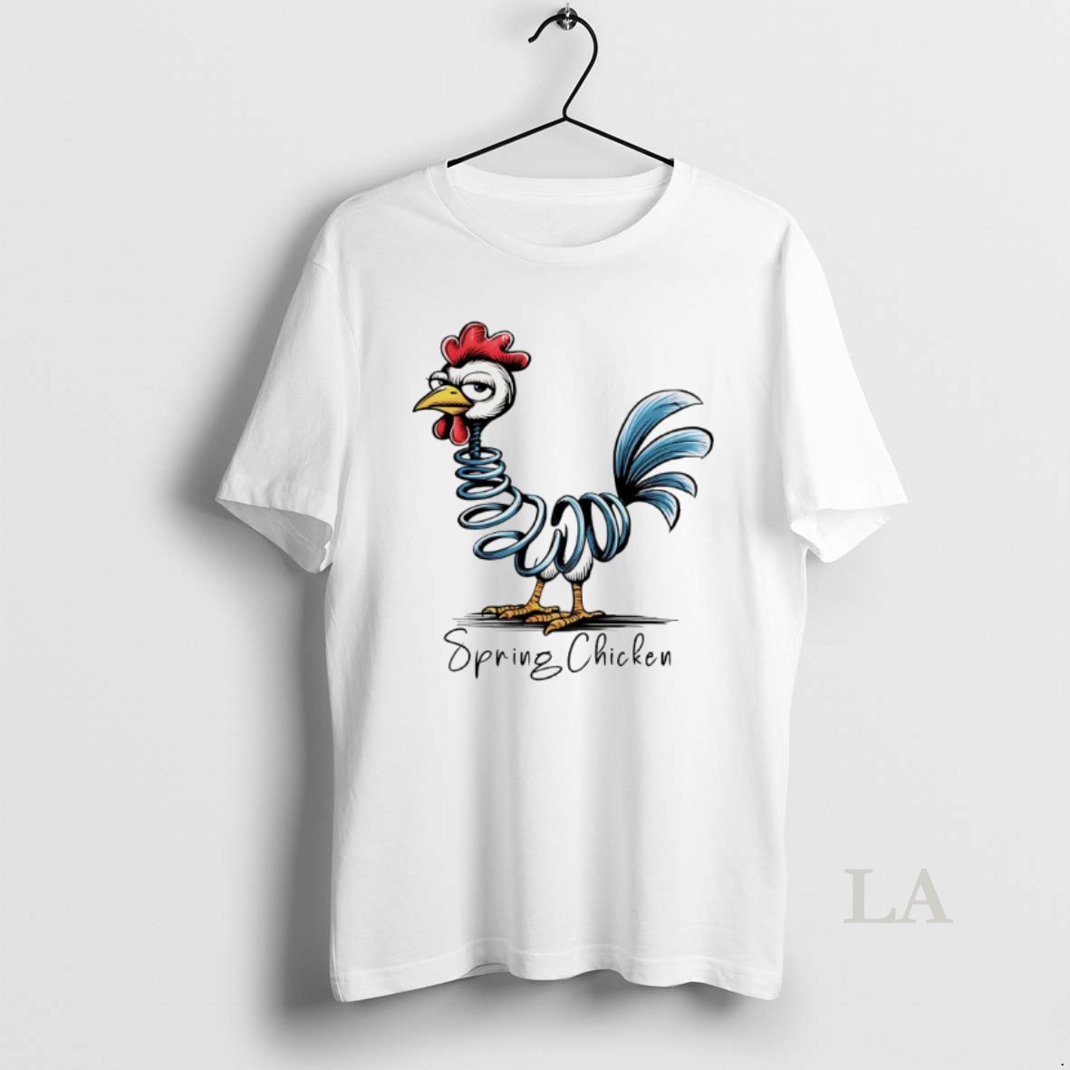 Original Spring Chicken Embroidery Shirt