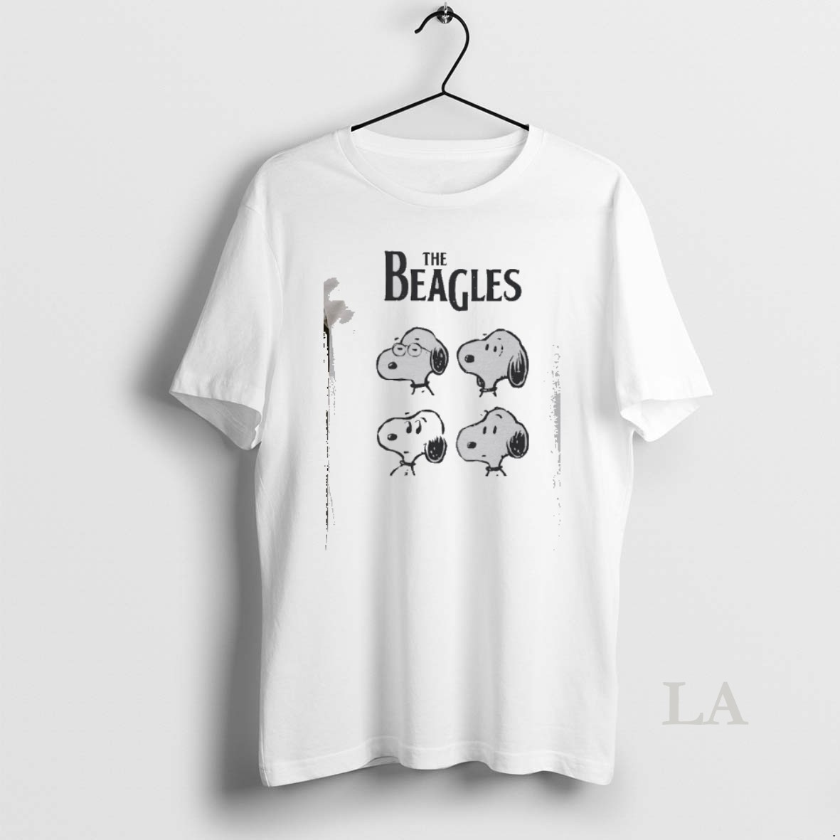 Original The Beagles Snoopy Faces Music Band Parody Shirt