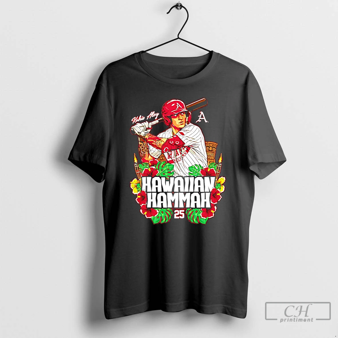 Premium Kuhio Aloy Arkansas Baseball Ncaa Hawaiian Hammer Caricature T Shirts Sweater Hoodie