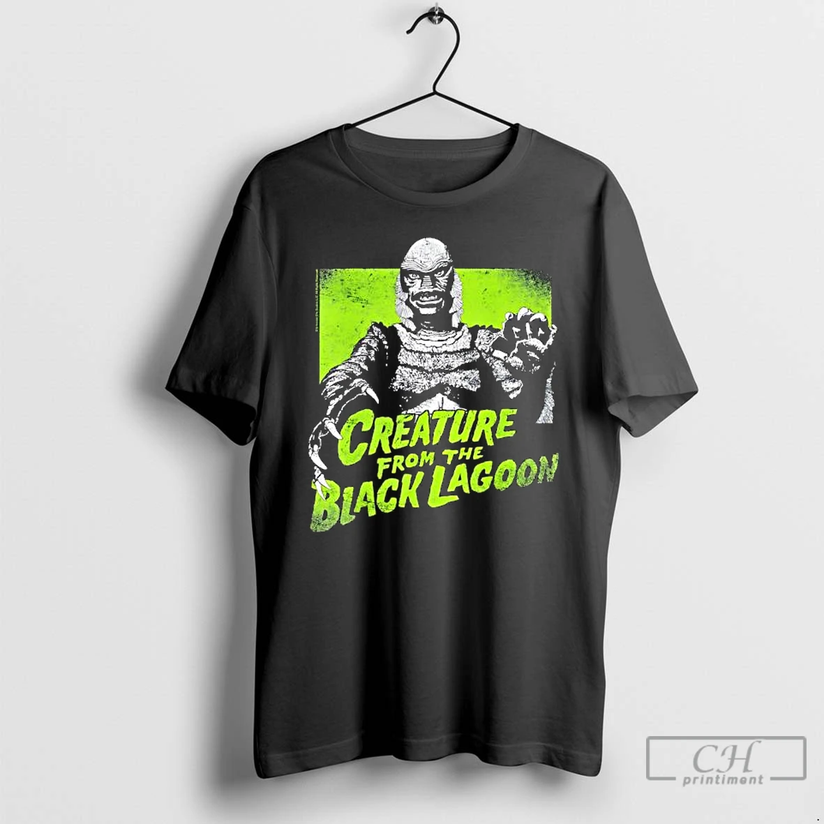 Premium Universal Monsters Creature From The Black Lagoon Green T Shirts Sweater Hoodie