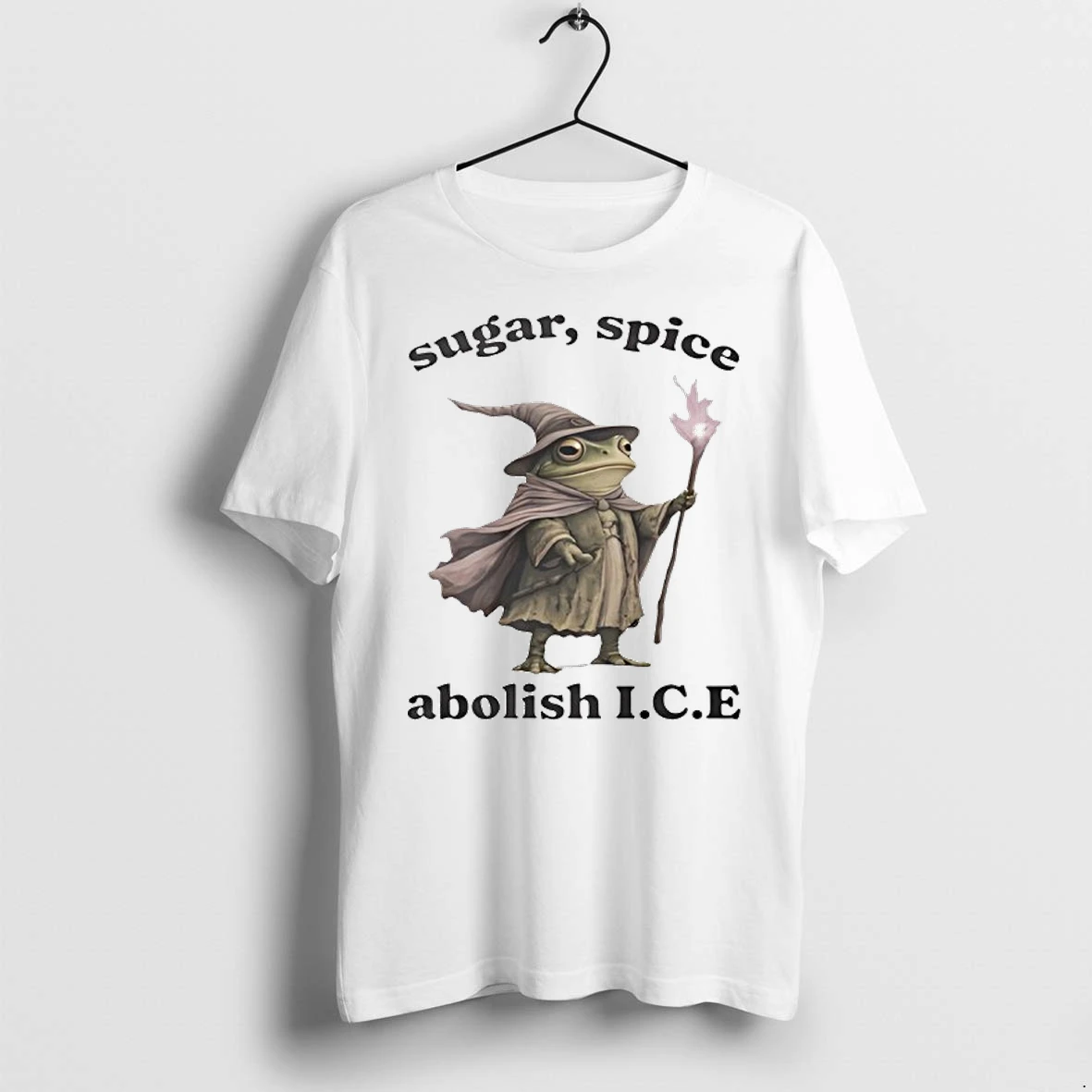 Wizard Frog Sugar Spice Abolish Ice 2026 Funny Tshirts Sweater Hoodie