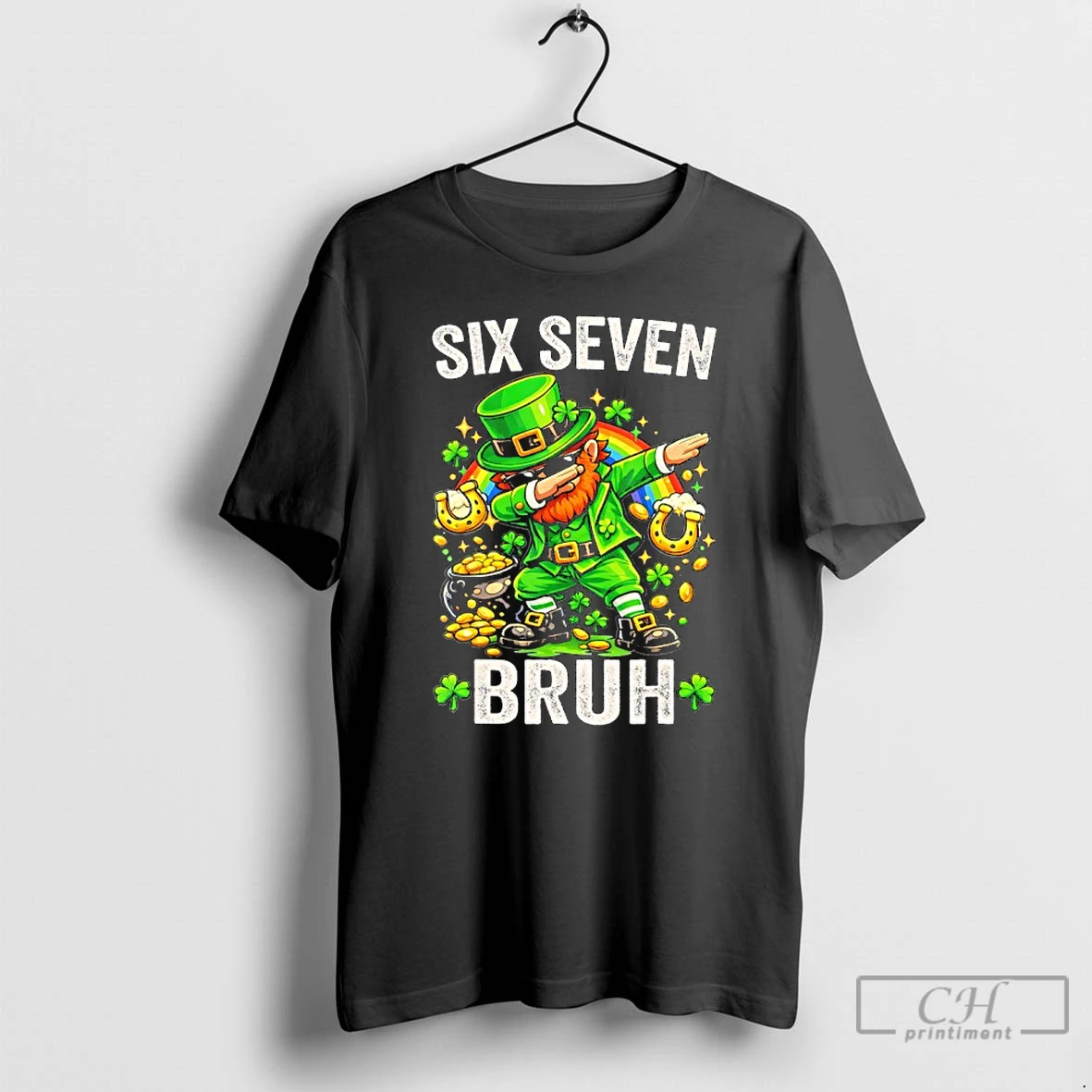 Classic 67 Meme Shamrock St Patricks Day Six Seven T Shirts Sweater Hoodie