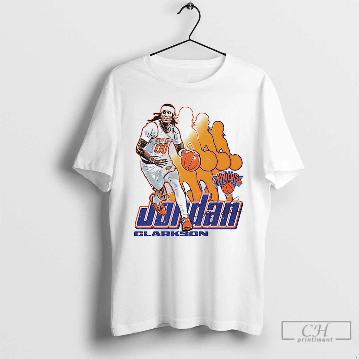 Classic Jordan Clarkson New York Knicks Retro Signature T Shirts Sweater Hoodie