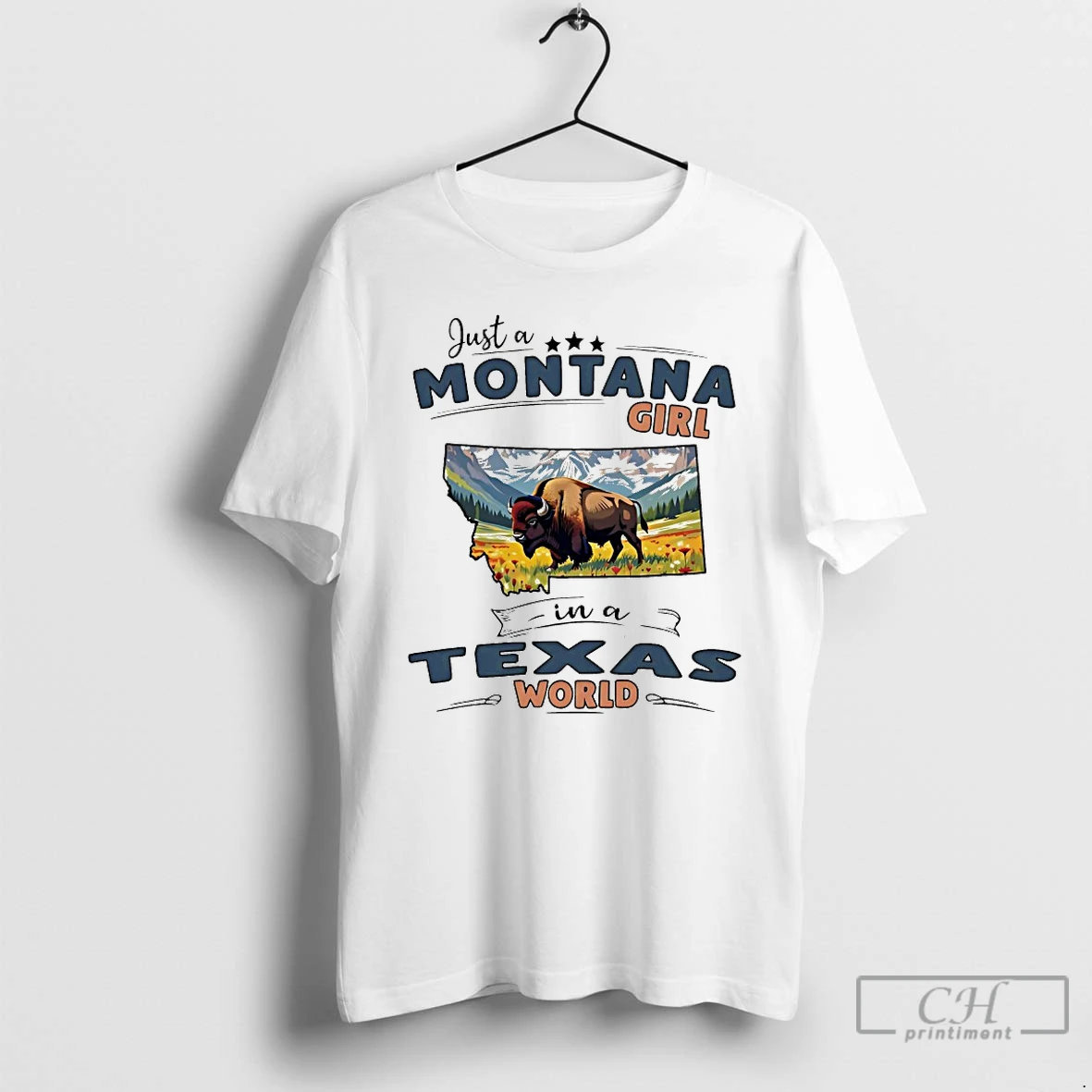 Classic Just A Montana Girl In A Texas World T Shirts Sweater Hoodie