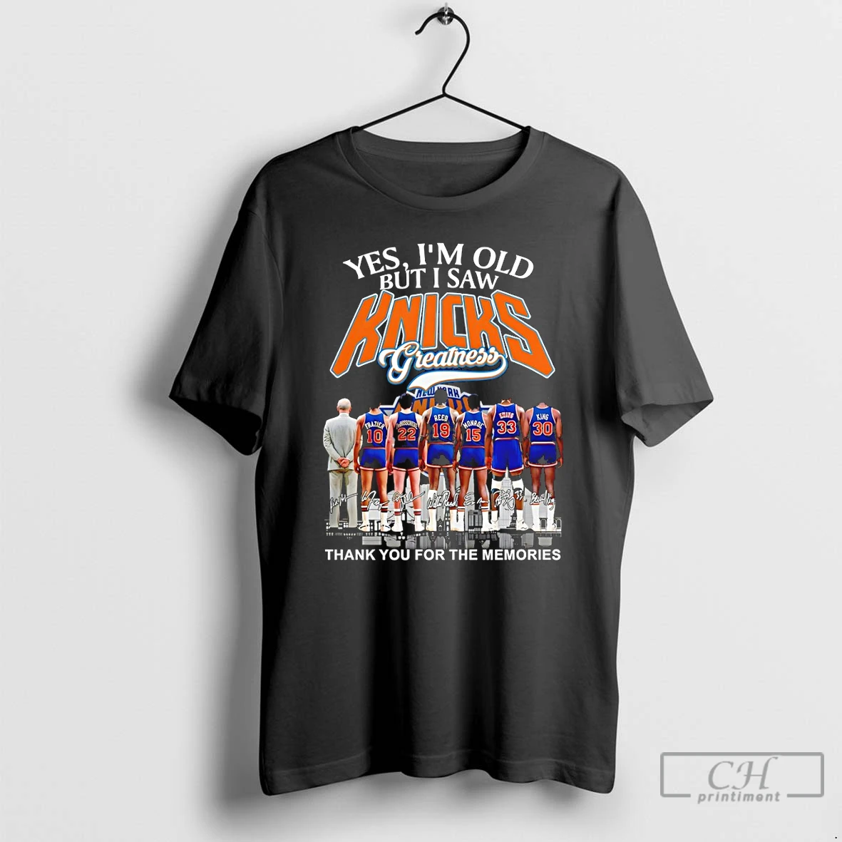 Classic New York Knicks Basketball Yes Im Old But I Saw Knicks Greatness Thank You T Shirts Sweater Hoodie