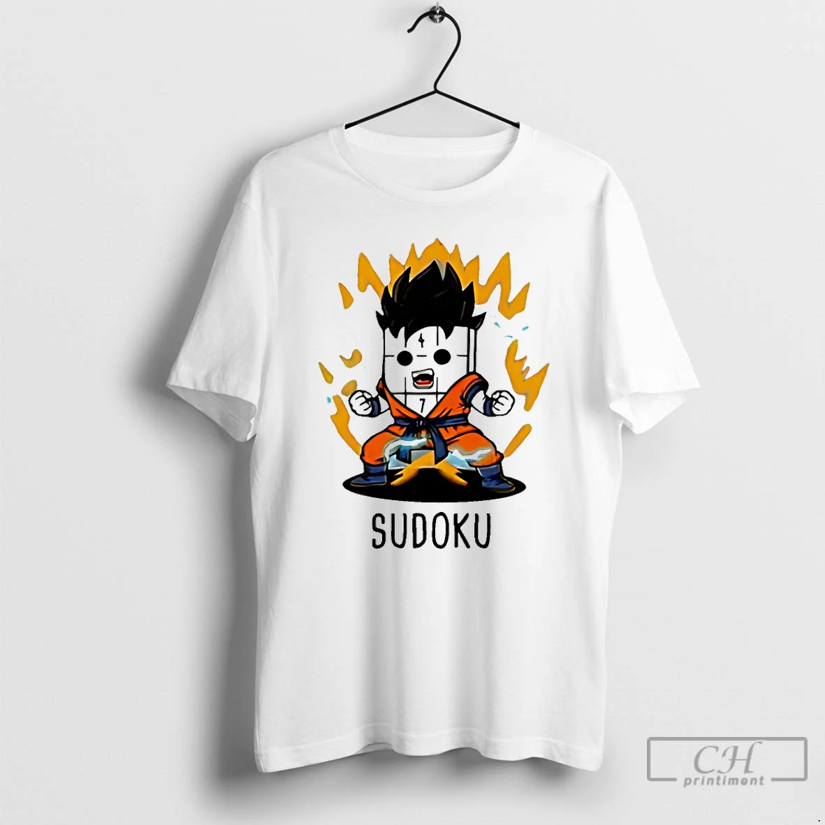 Classic Sudoku Son Goku Dragon Ball T Shirts Sweater Hoodie