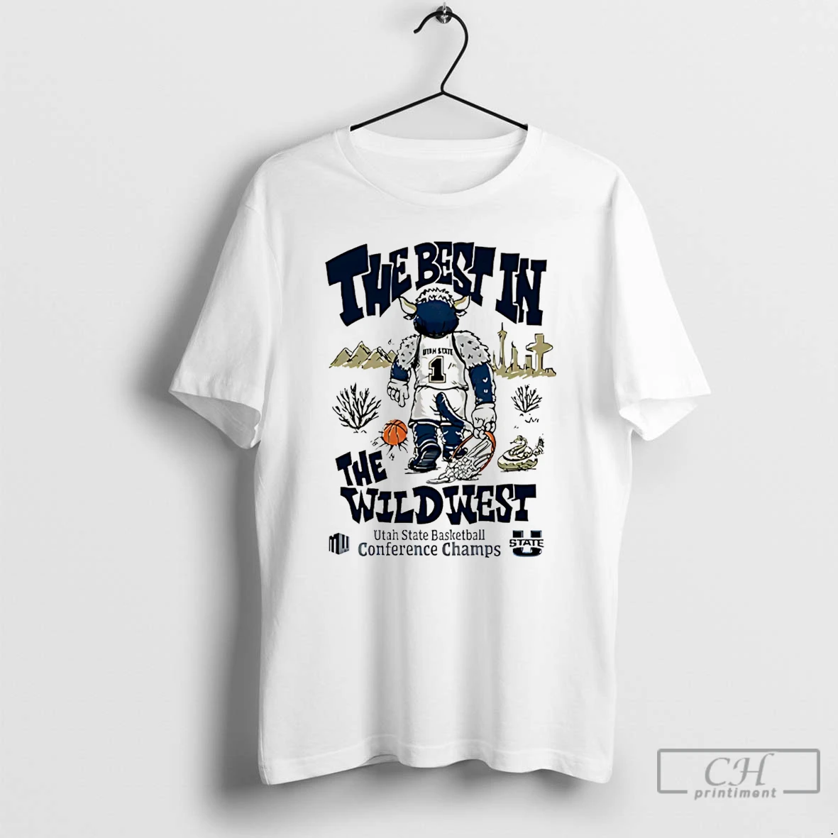 Classic The Best In The Wildwest Utah State Basketball Conference Champs 2026 T Shirts Sweater Hoodie