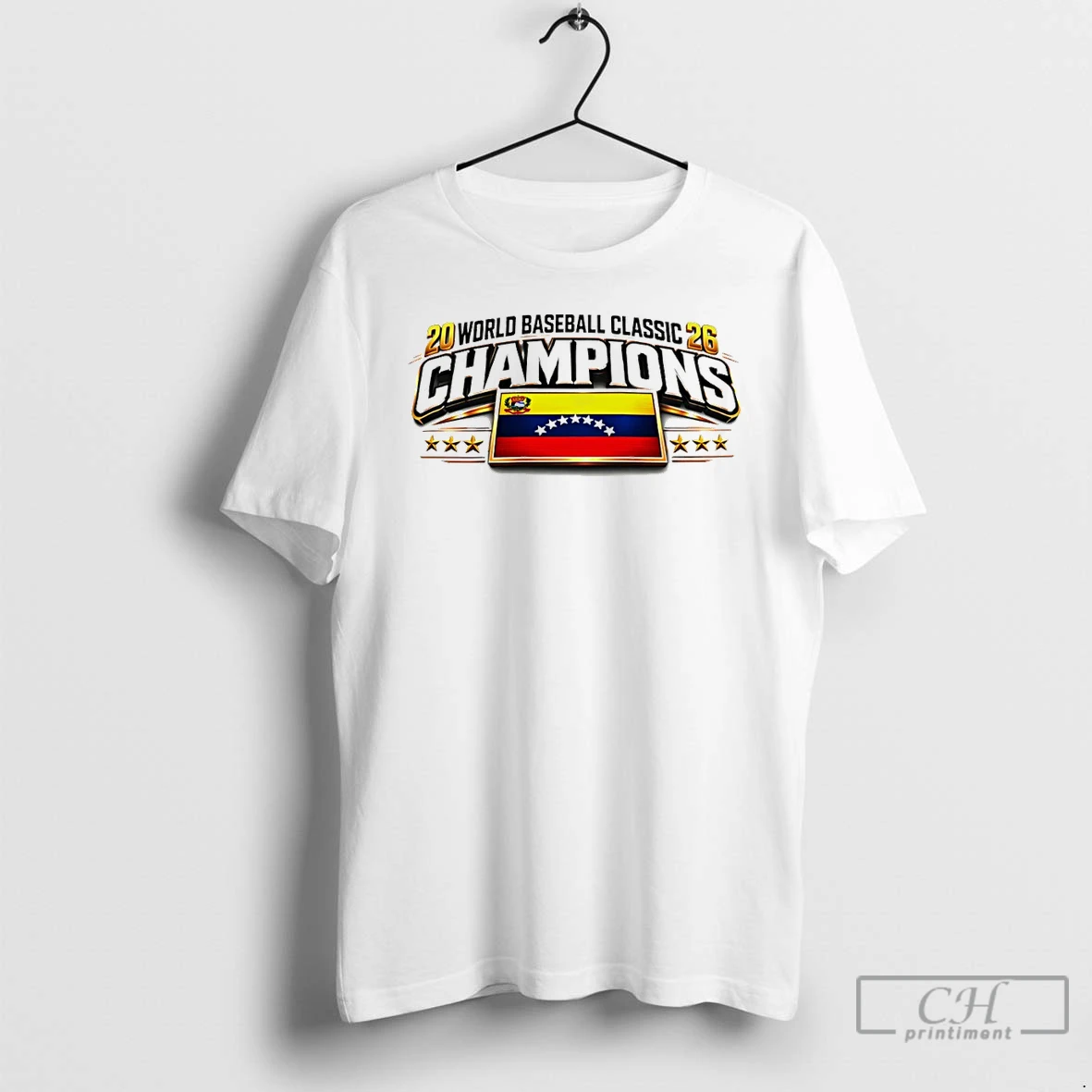 Classic Venezuela Wbc World Baseball Classic 2026 Champions Flag T Shirts Sweater Hoodie