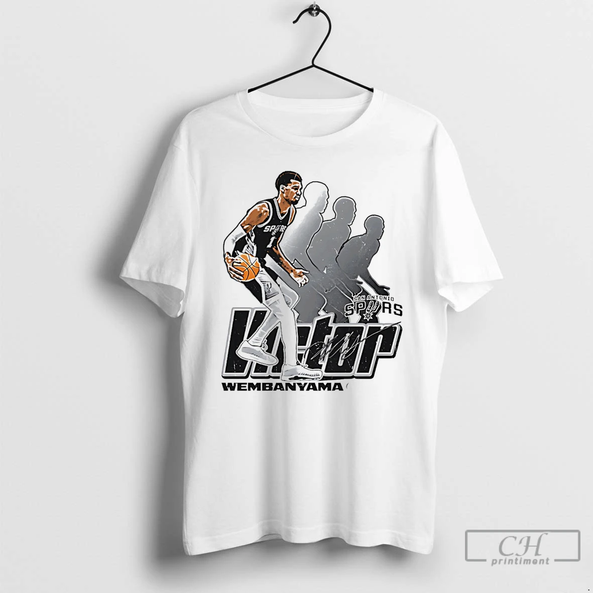 Classic Victor Wembanyama San Antonio Spurs Retro Signature T Shirts Sweater Hoodie