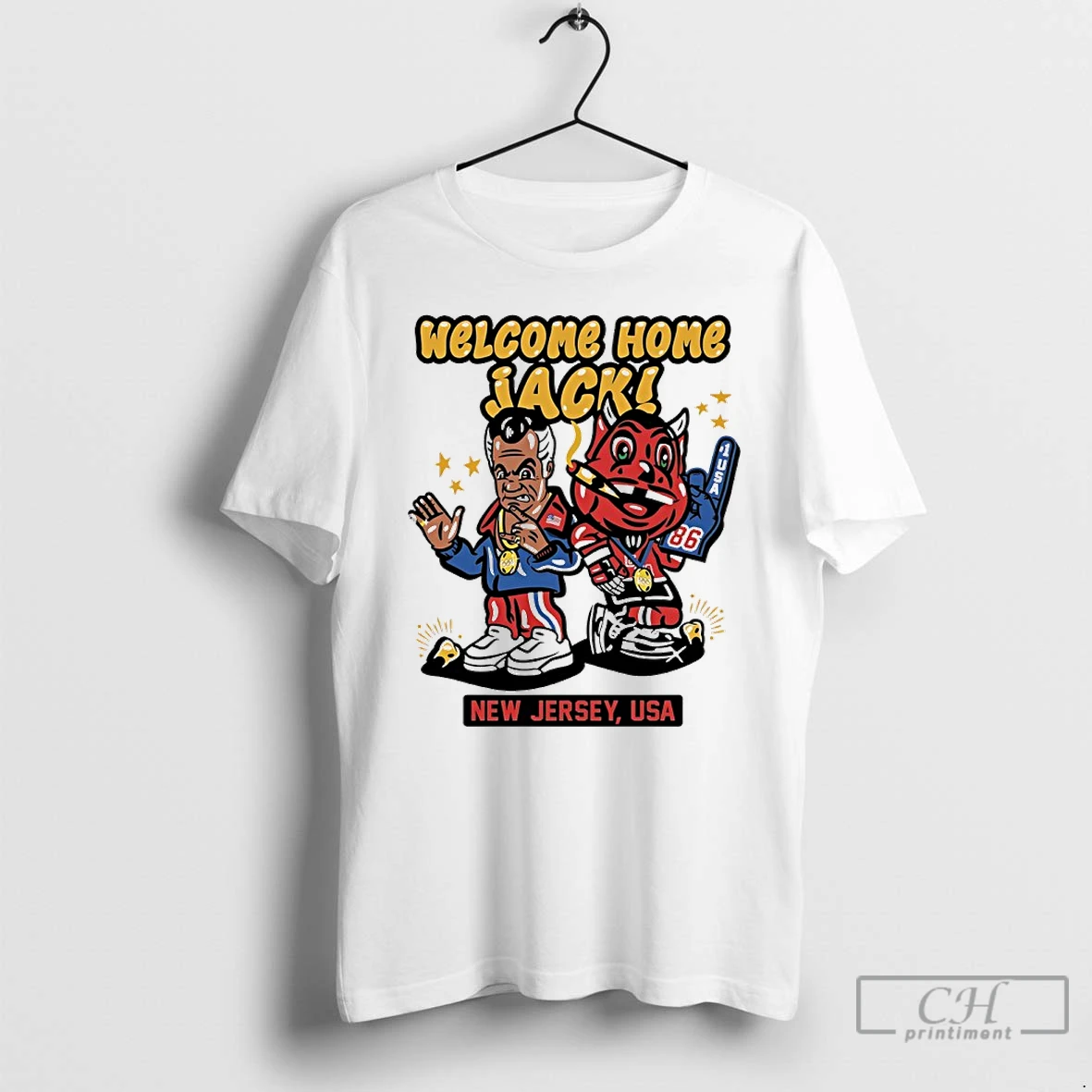 Classic Welcome Home Jack Hughes New Jersey Usa Hockey T Shirts Sweater Hoodie