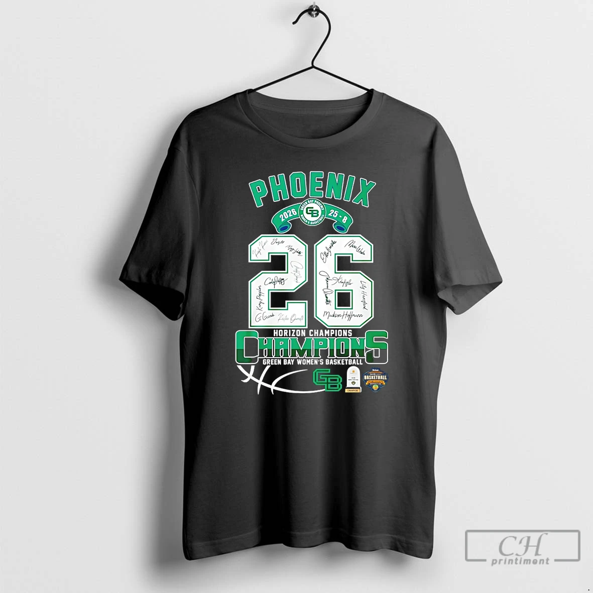Classic Wright State Raiders 2026 Horizon Champions 25 8 Score Signatures T Shirts Sweater Hoodie