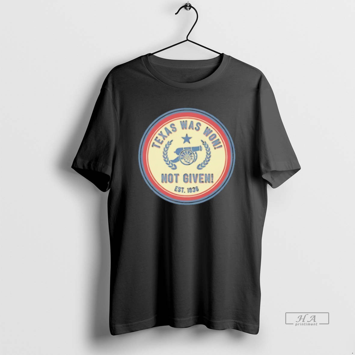 Official Texas Was Won Not Given Esst 1836 Cannon Vintage T Shirt