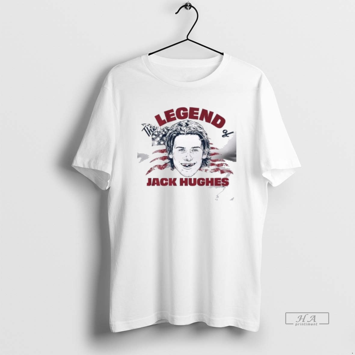 Official The Legend Of Jack Hughes Men T Shirt