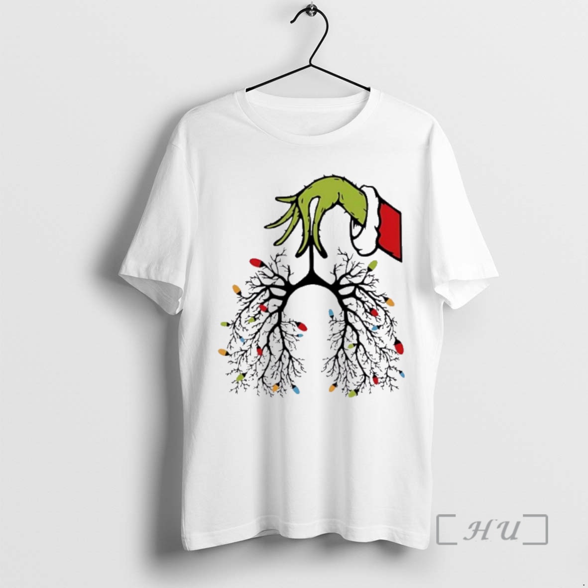 Officials Christmas Nurse Lung Christmas Lights 2025 Premium T Shirts Sweater Hoodie