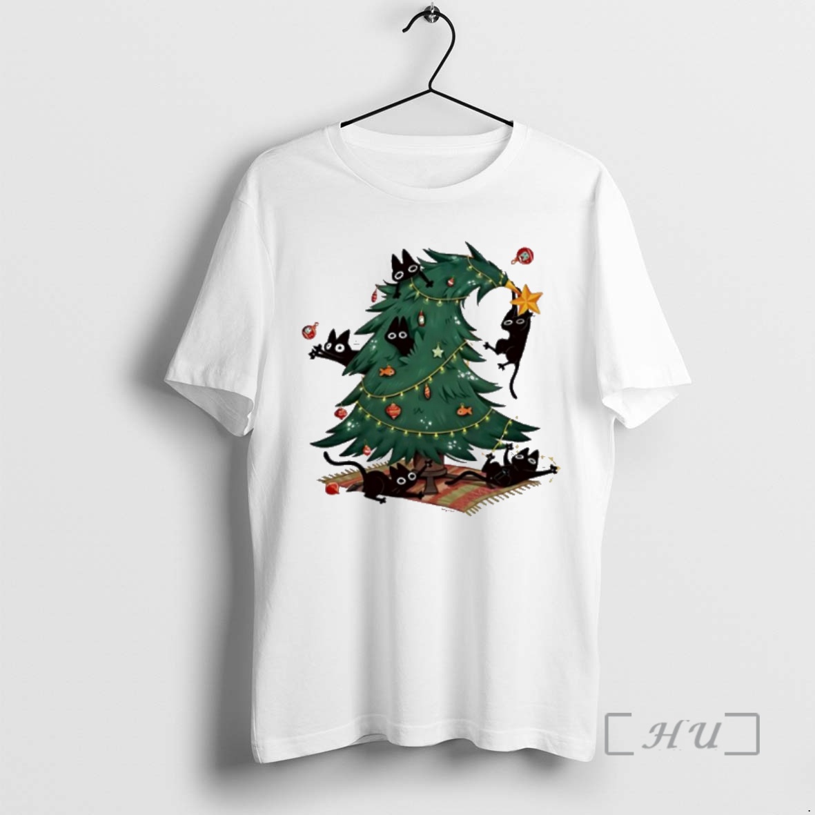 Officials Christmas Tree And Cats Cute 2025 Premium T Shirts Sweater Hoodie