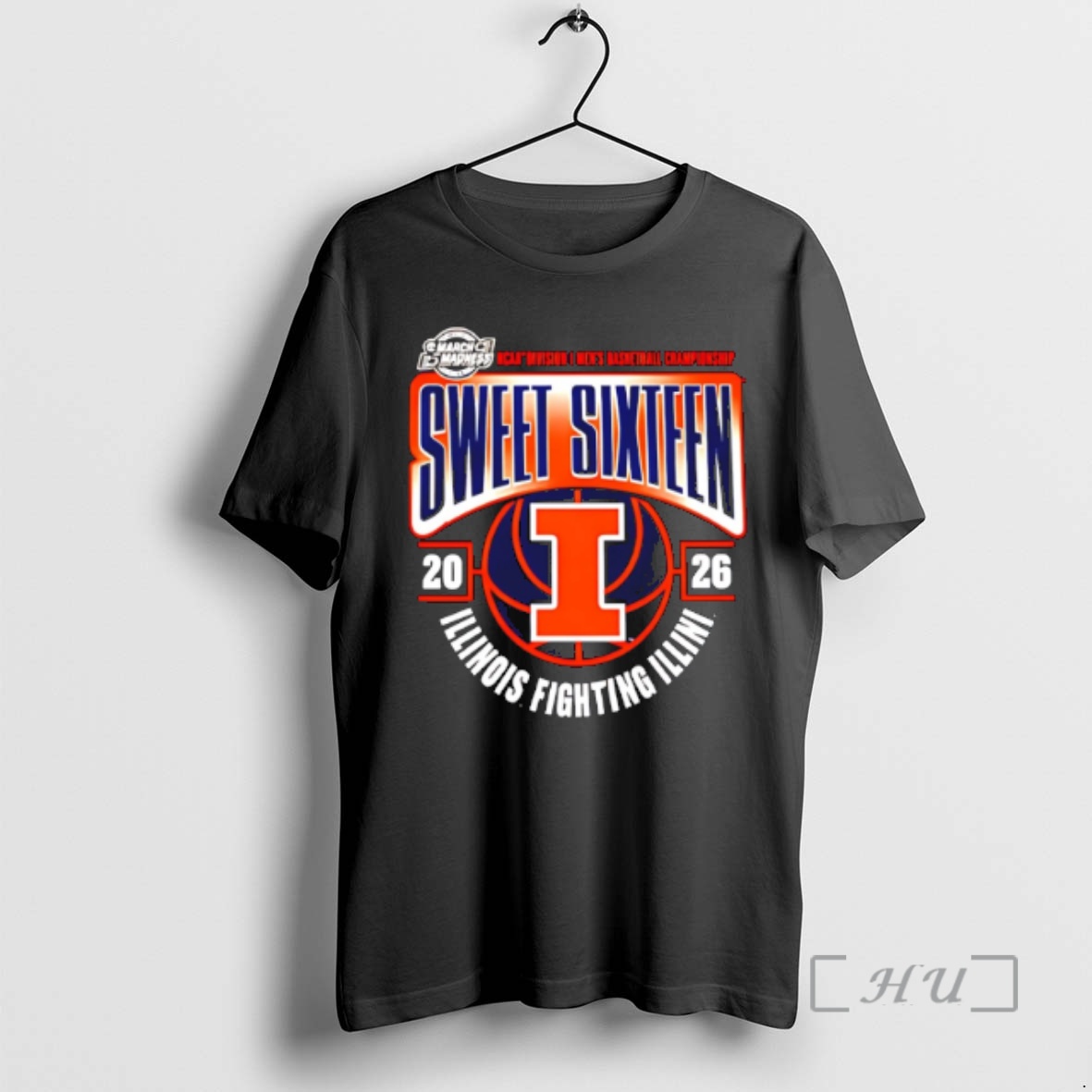 Officials Illinois Fighting Illini Mens Basketball 2026 Ncaa March Madness Sweet 16 Premium T Shirts Sweater Hoodie