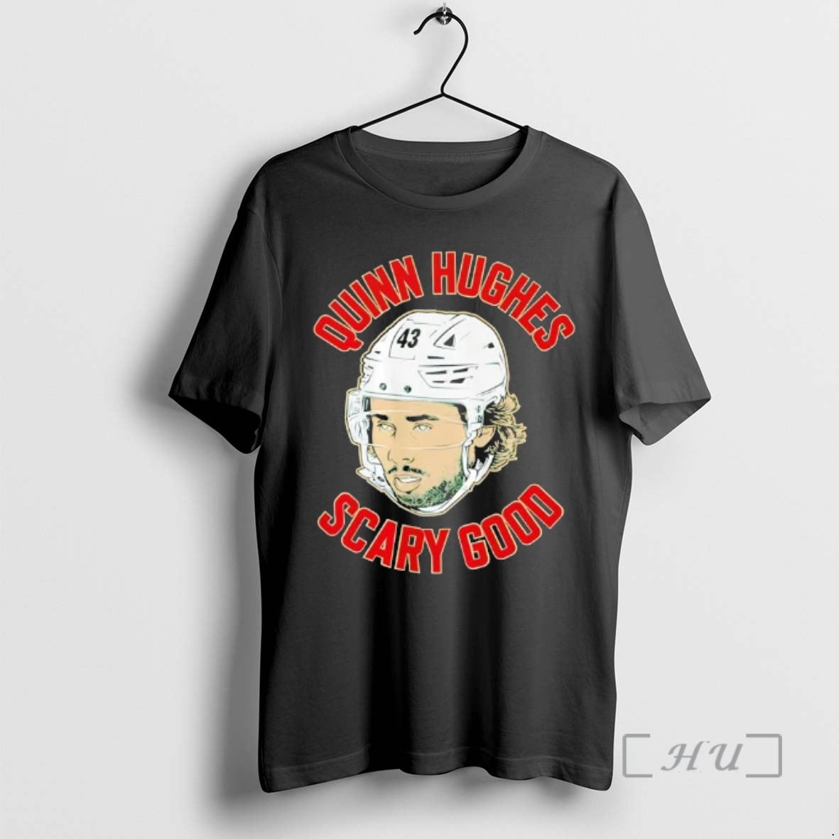 Officials Minnesota Wild Hockey Quinn Hughes Ghost Eyes Premium T Shirts Sweater Hoodie
