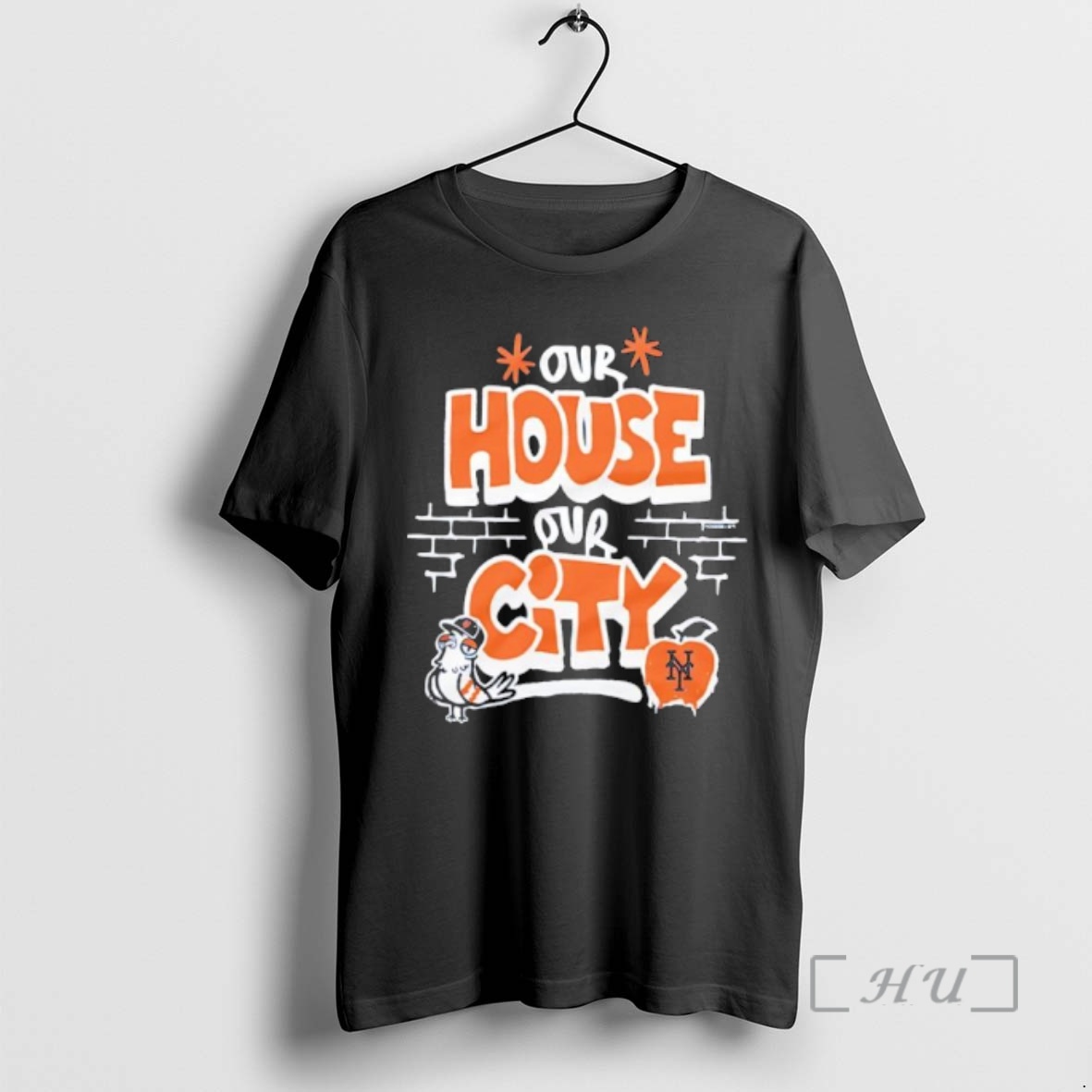 Officials Our House Our City New York Mets Pigeon Apple Premium T Shirts Sweater Hoodie